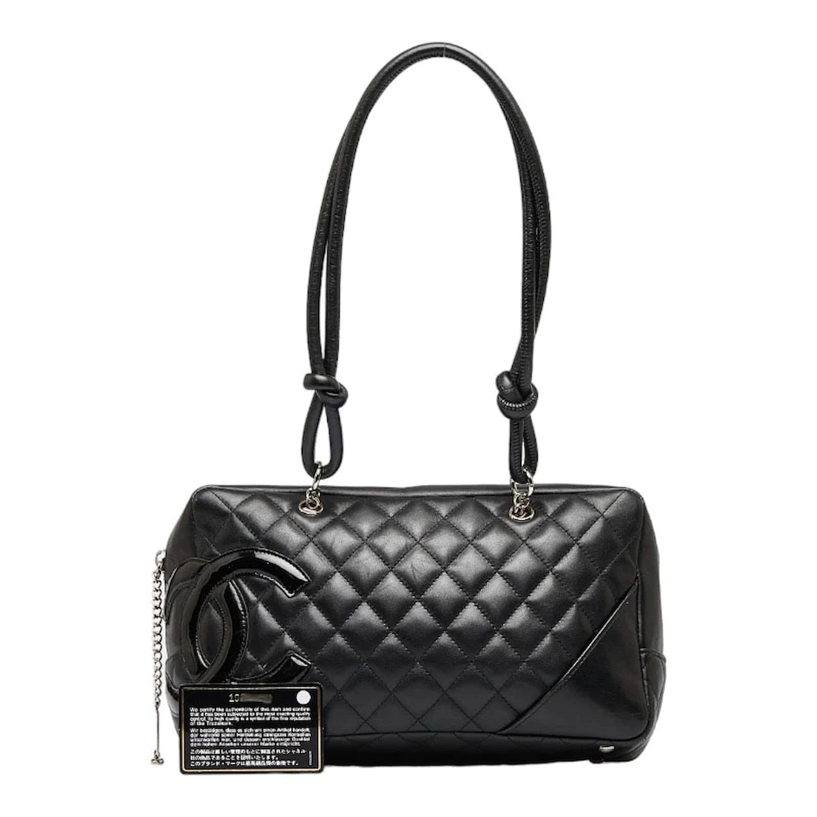 Chanel Cambon Quilted Leather Bowling Bag Black Pony-style calfskin  ref.957394 - Joli Closet
