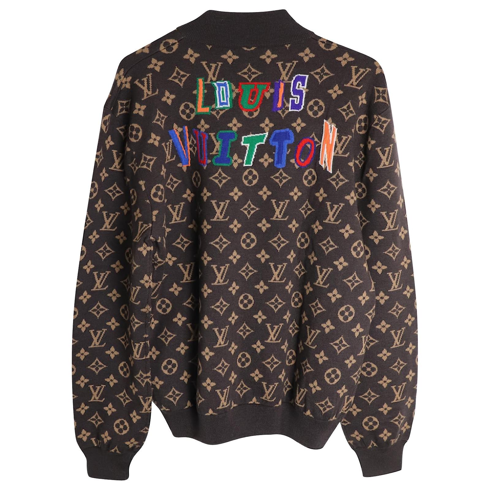 Misc Louis Vuitton Louis Vuitton x NBA Blouson Bomber Jacket in Brown Wool