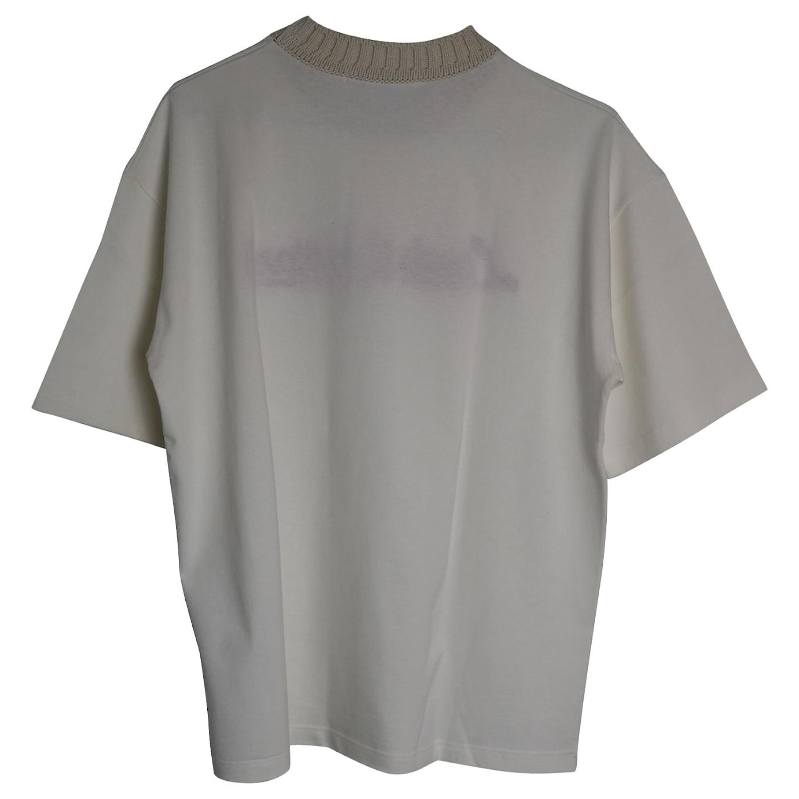Tee shirt Louis Vuitton x Nigo Blanc taille L International en Coton -  31207948