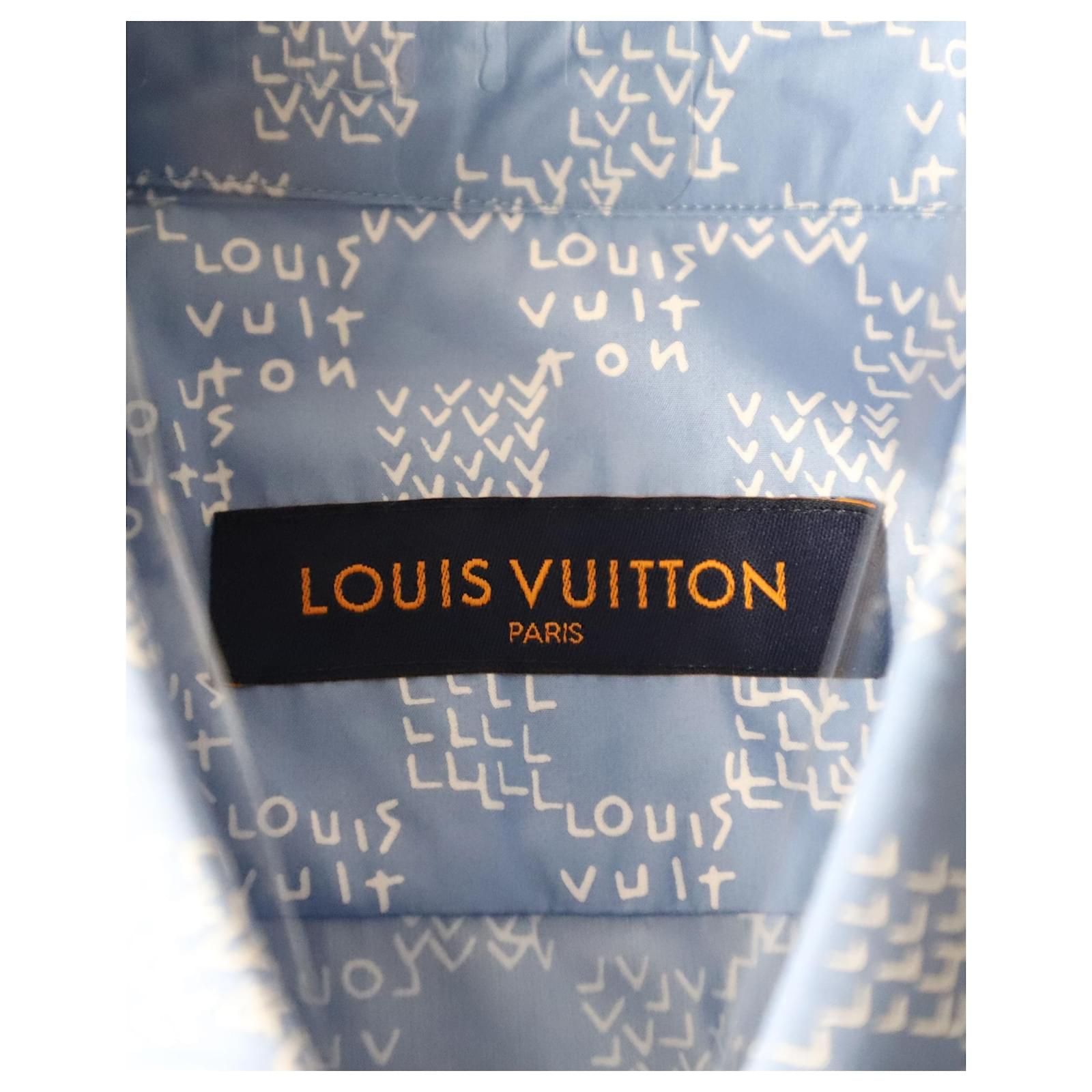 Louis Vuitton Grey Damier Pattern Cotton Pique Polo T-Shirt L Louis Vuitton