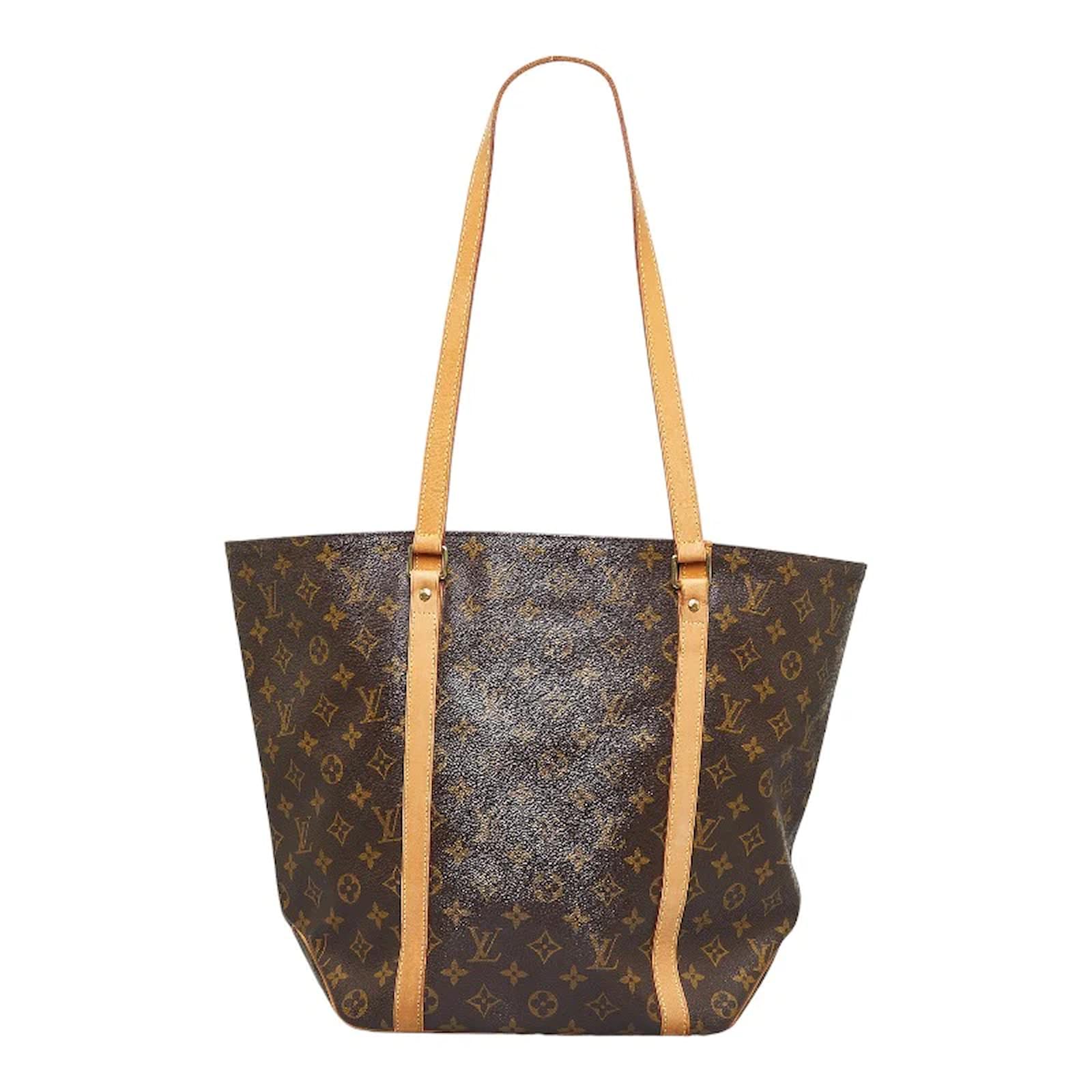 Brown Louis Vuitton Monogram Sac Riveting Shoulder Bag