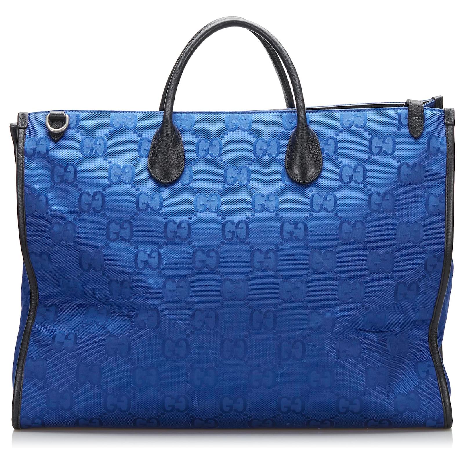 Gucci Blue GG Nylon Off the Grid Tote QFB1XF21BB001