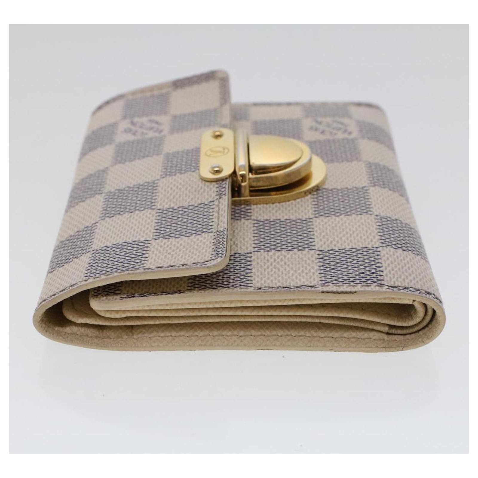 LOUIS VUITTON Damier Azur Portefeuille Koala Trifold Wallet N60013 Auth  ki3031 ref.958373 - Joli Closet