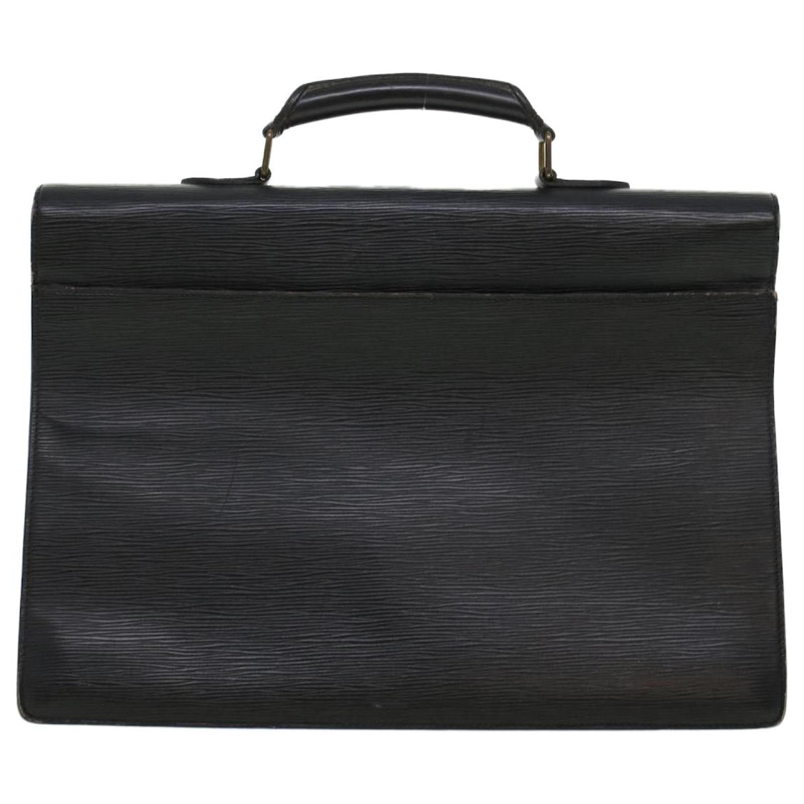 LOUIS VUITTON Epi Serviette Conseiller Business Bag Black M54422