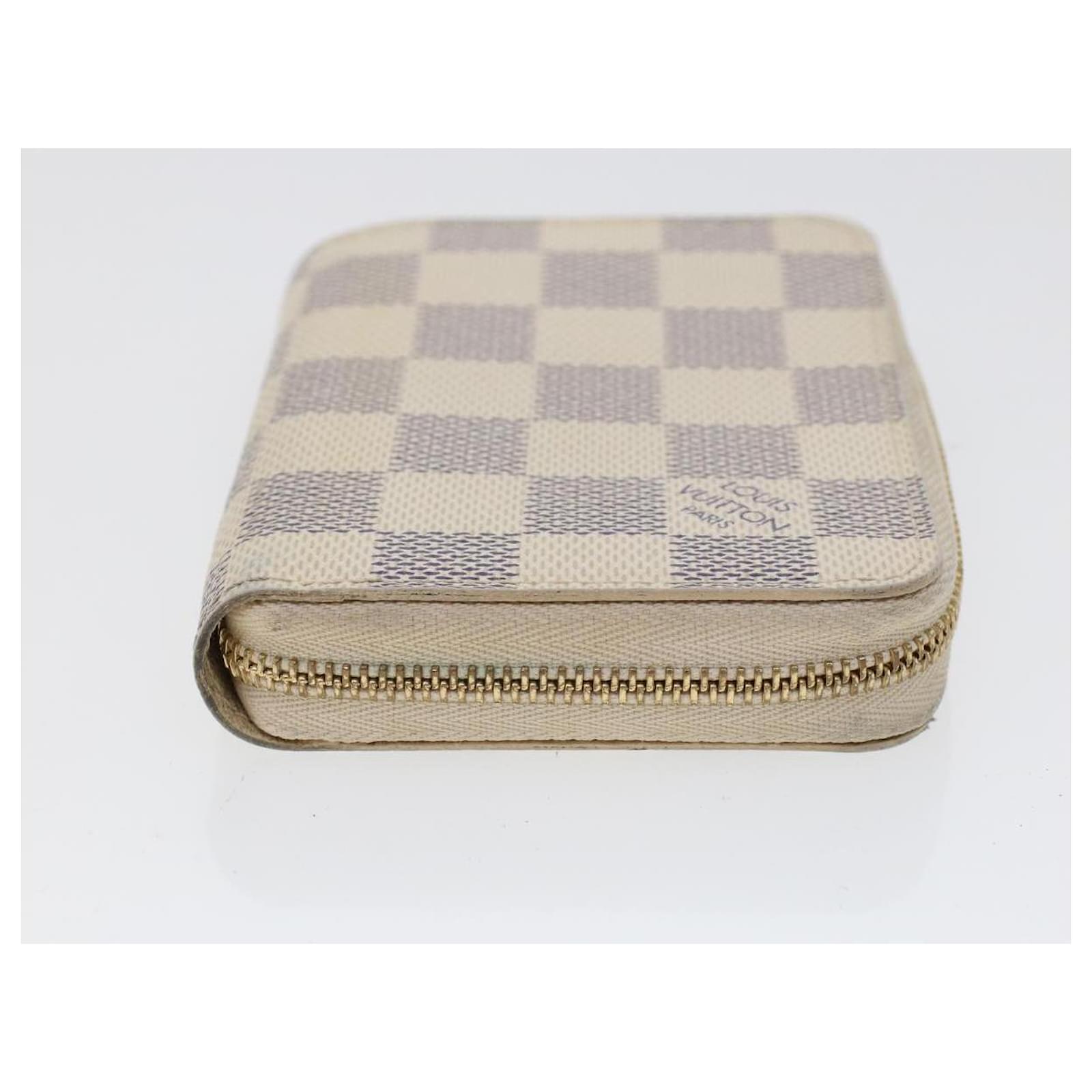 LOUIS VUITTON Damier Azur Zippy Compact Wallet N60029 LV Auth th3712  ref.958414 - Joli Closet