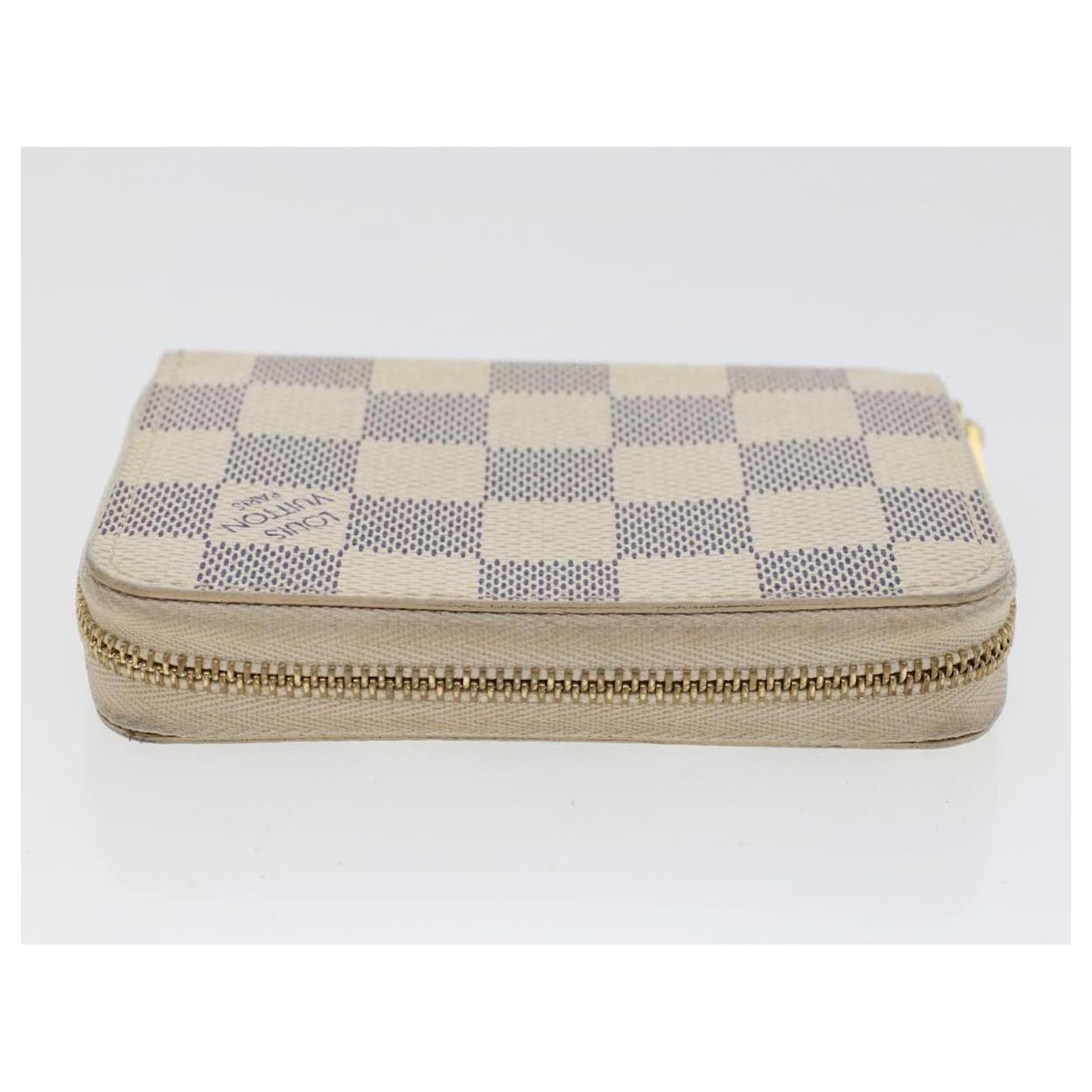 LOUIS VUITTON Damier Azur Zippy Compact Wallet N60029 LV Auth th3712  ref.958414 - Joli Closet