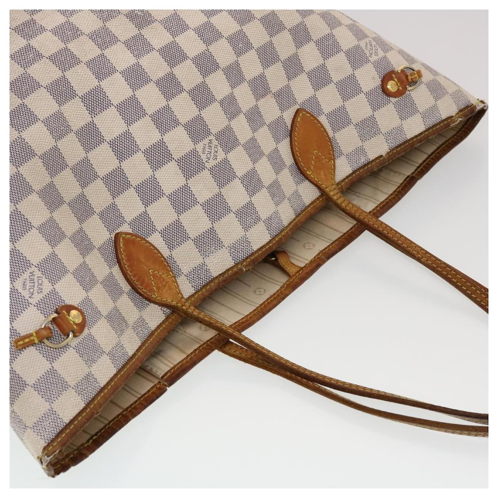 LOUIS VUITTON Damier Azur Neverfull MM Tote Bag N41605 LV Auth yk7231  ref.958422 - Joli Closet