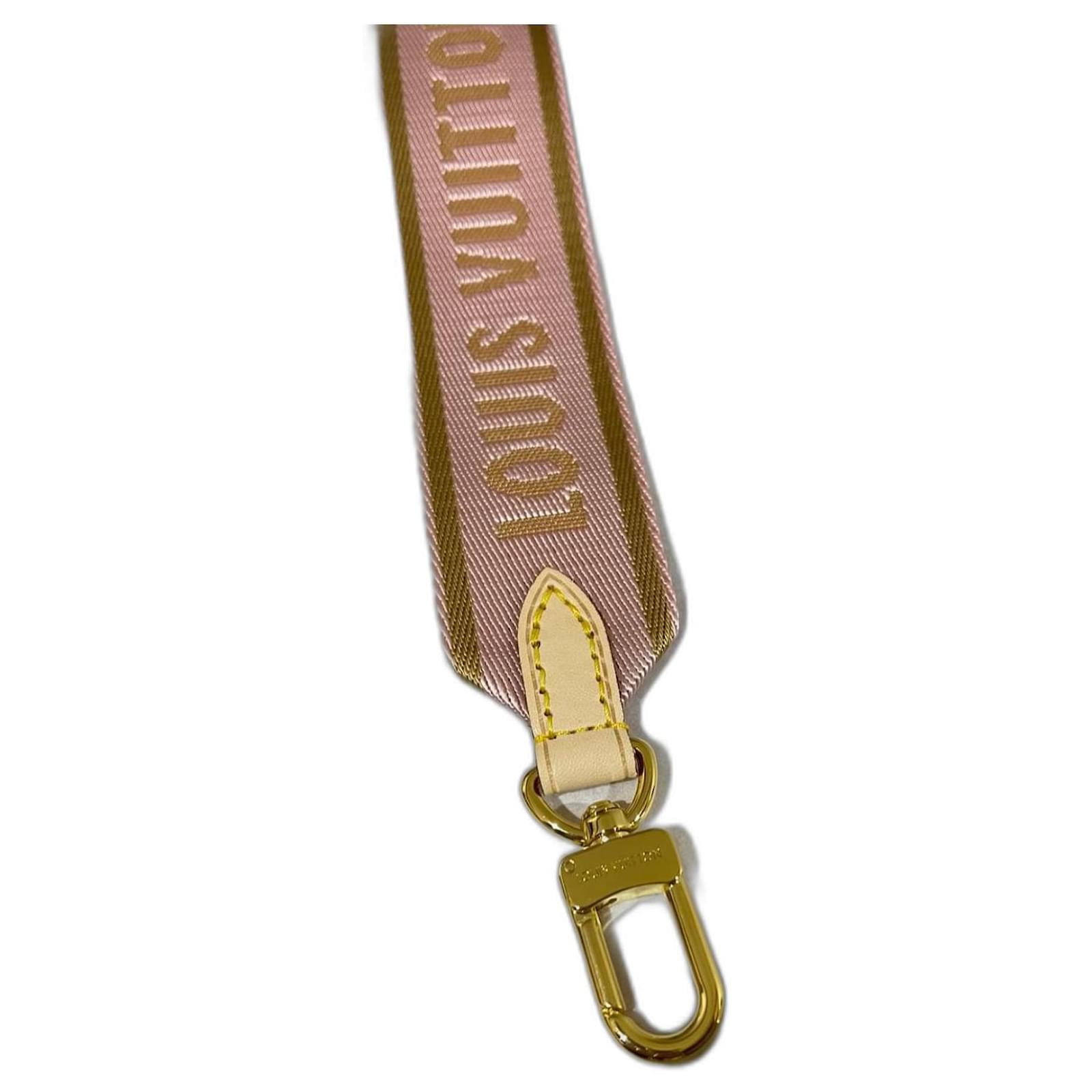 Louis Vuitton shoulder strap Pink Cloth Joli Closet