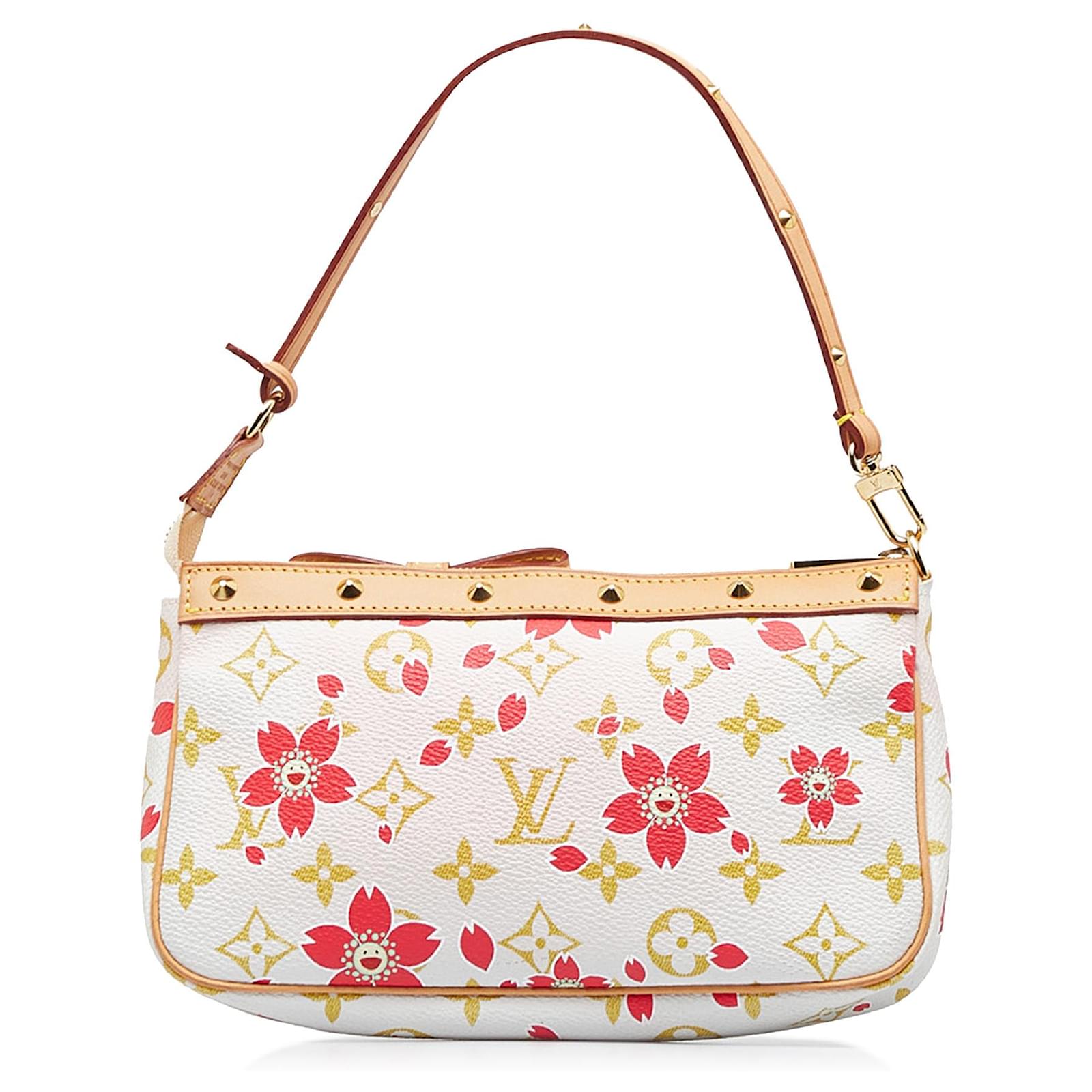 LOUIS VUITTON x TAKASHI MURAKAMI MONOGRAM CHERRY BLOSSOM POCHETTE  ACCESSOIRES