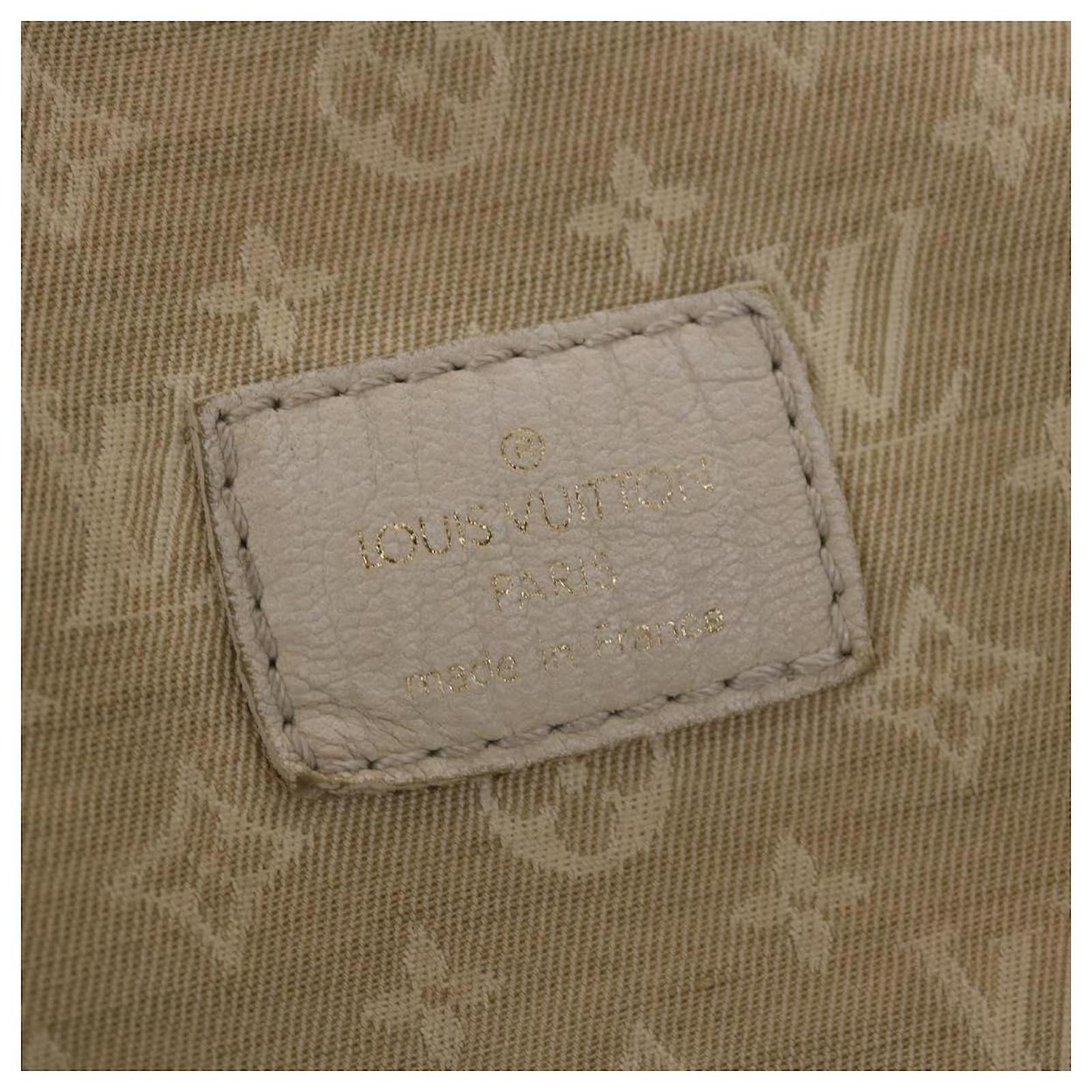 LOUIS VUITTON Monogram Mini Lin Saumur PM Shoulder Bag Ivory M95314 auth  44195 Cream ref.959594 - Joli Closet