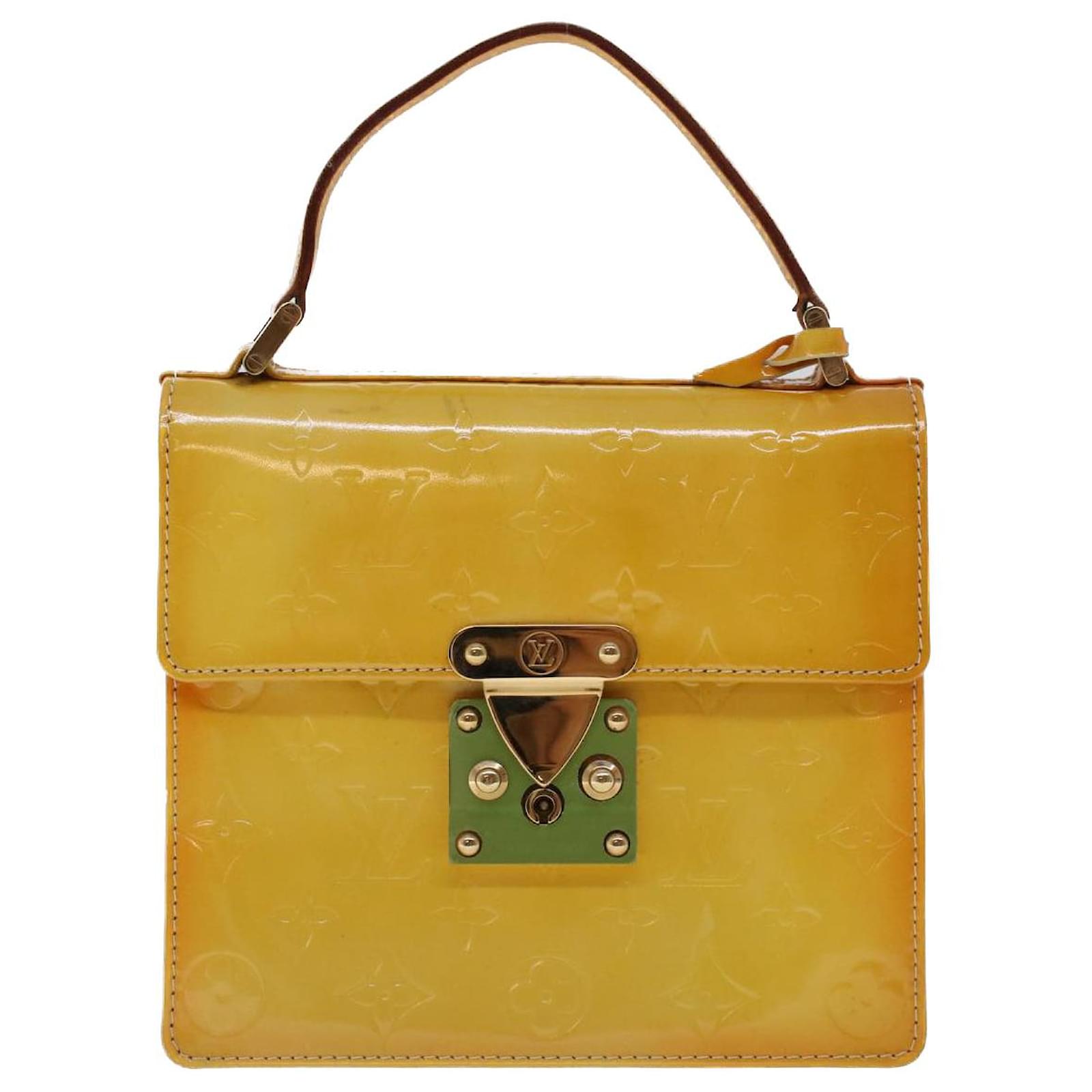 LOUIS VUITTON Monogram Vernis Spring Street Hand Bag Gris M91029