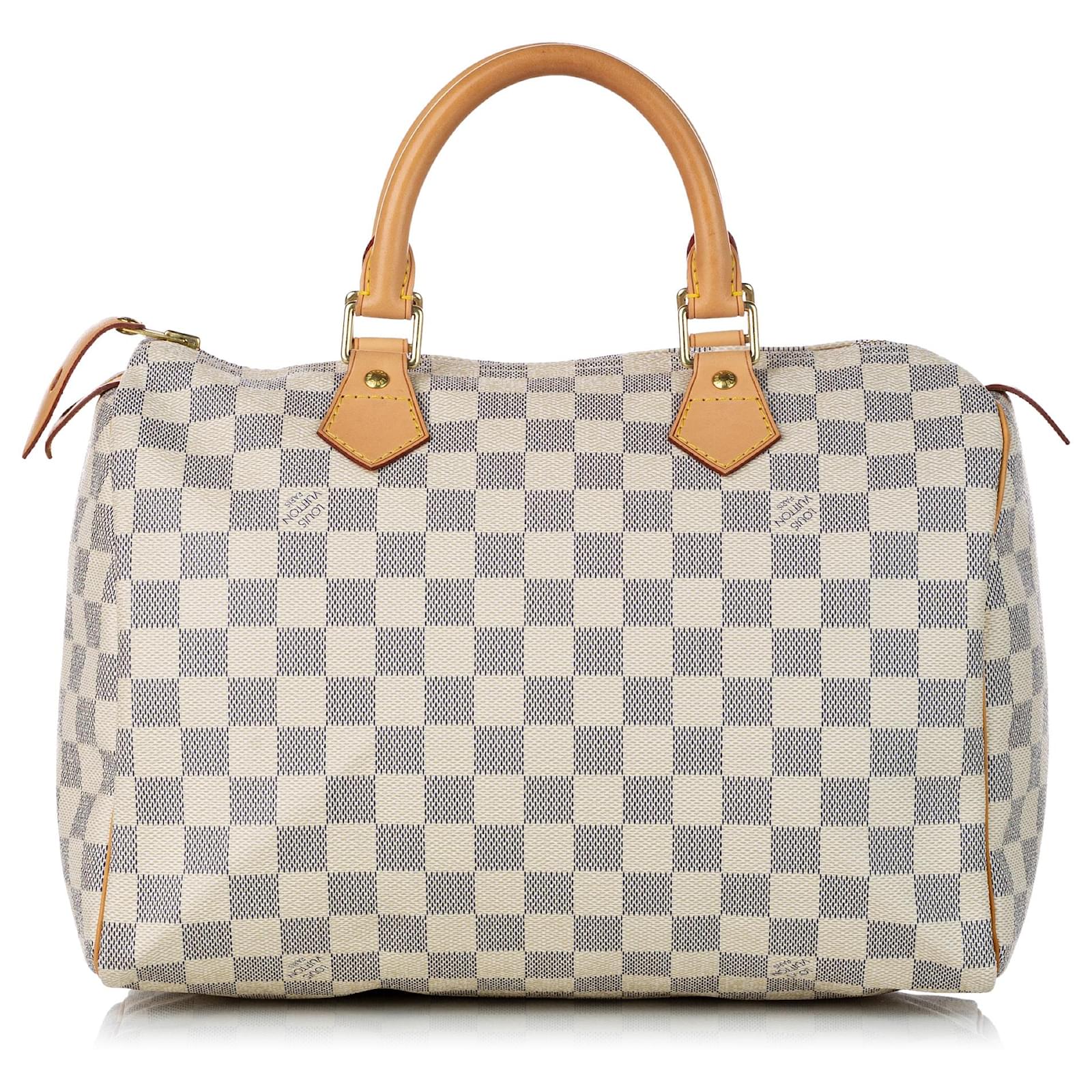 Speedy 30 Damier Azur in 2023  Popular handbags, Damier azur, Louis vuitton  bag
