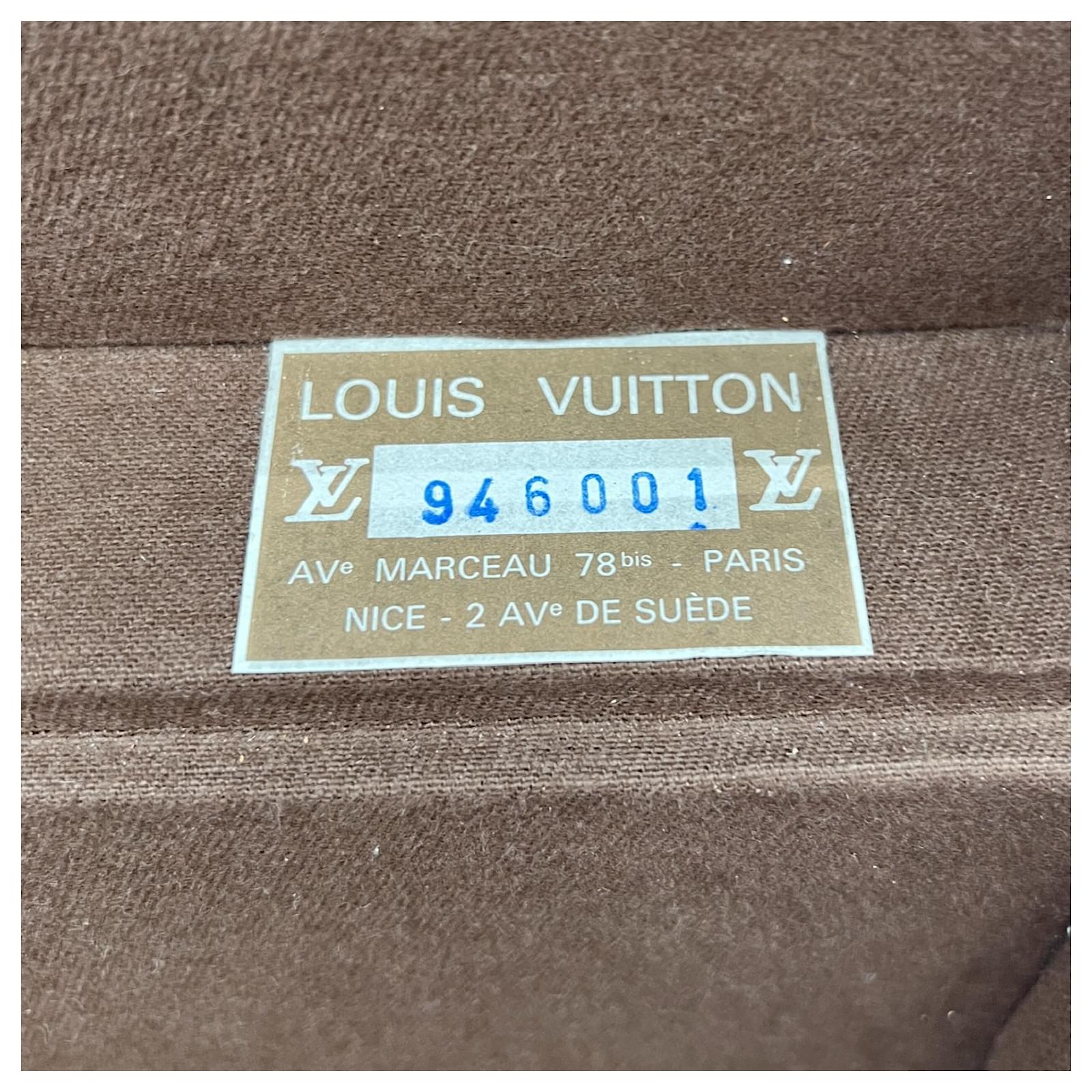 Louis Vuitton Vintage Box Marceau 78 bis Paris Brown Cotton ref