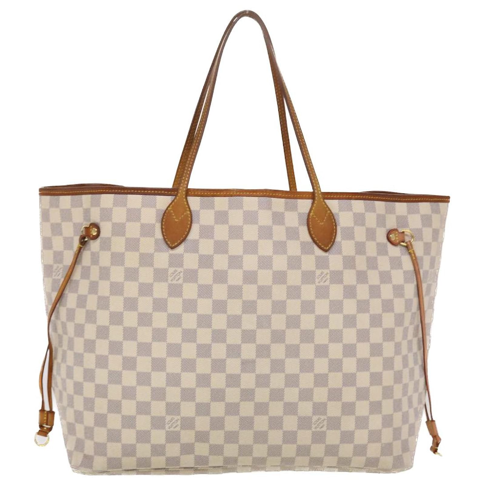 LOUIS VUITTON Damier Azur Neverfull GM Tote Bag N41360 LV Auth yk7322