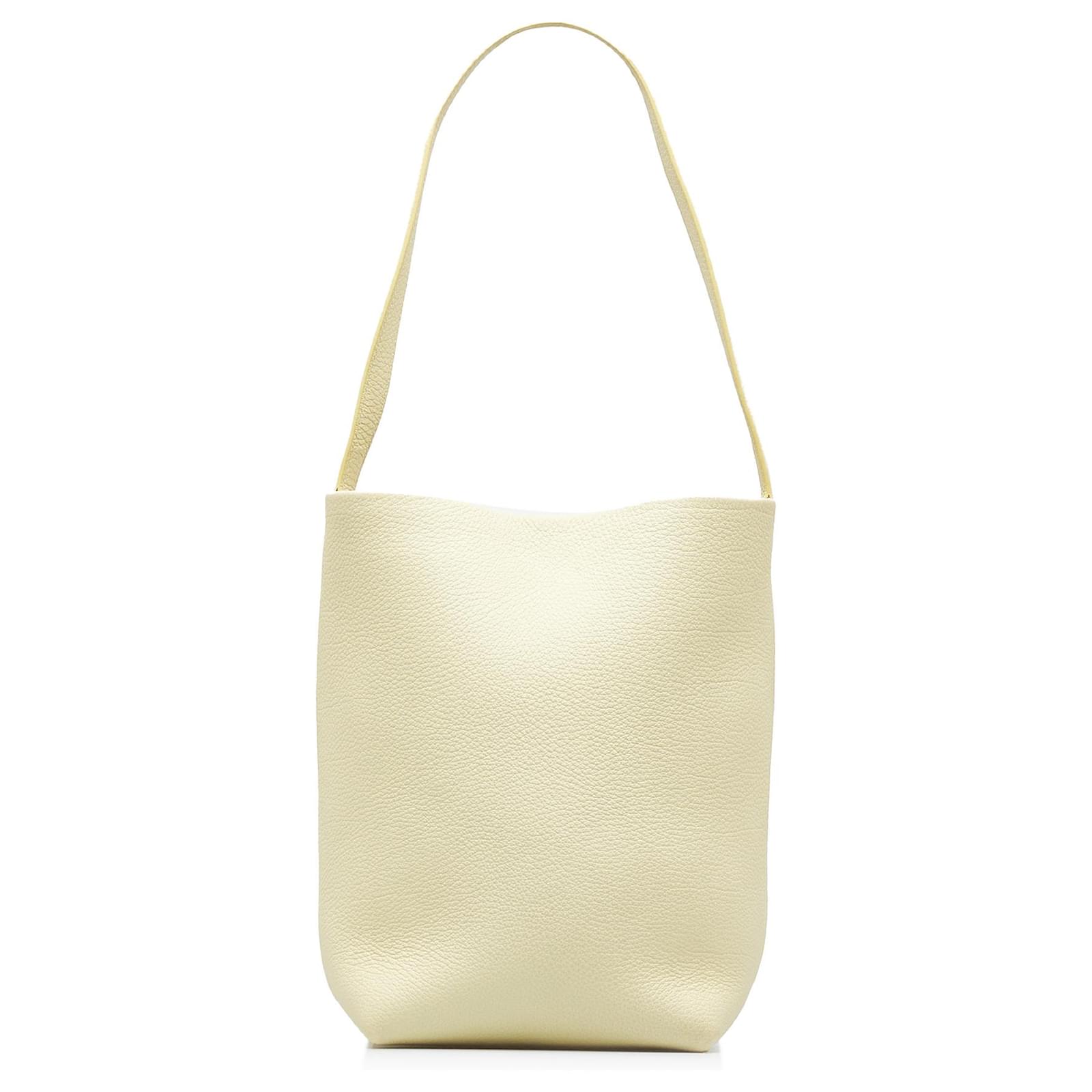 The Row Yellow Medium N/S Park Tote Leather Pony-style calfskin