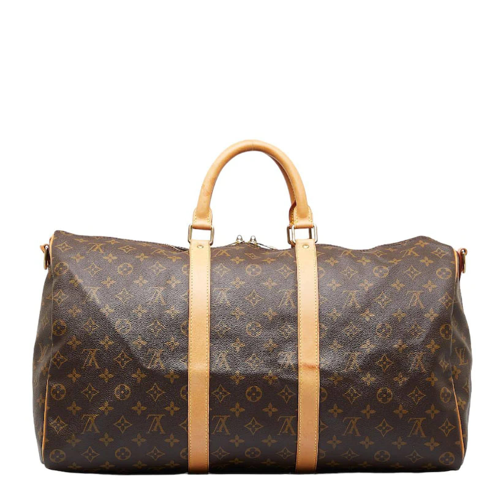 LOUIS VUITTON Monogram Canvas Keepall 50 Bandouliere Travel Bag