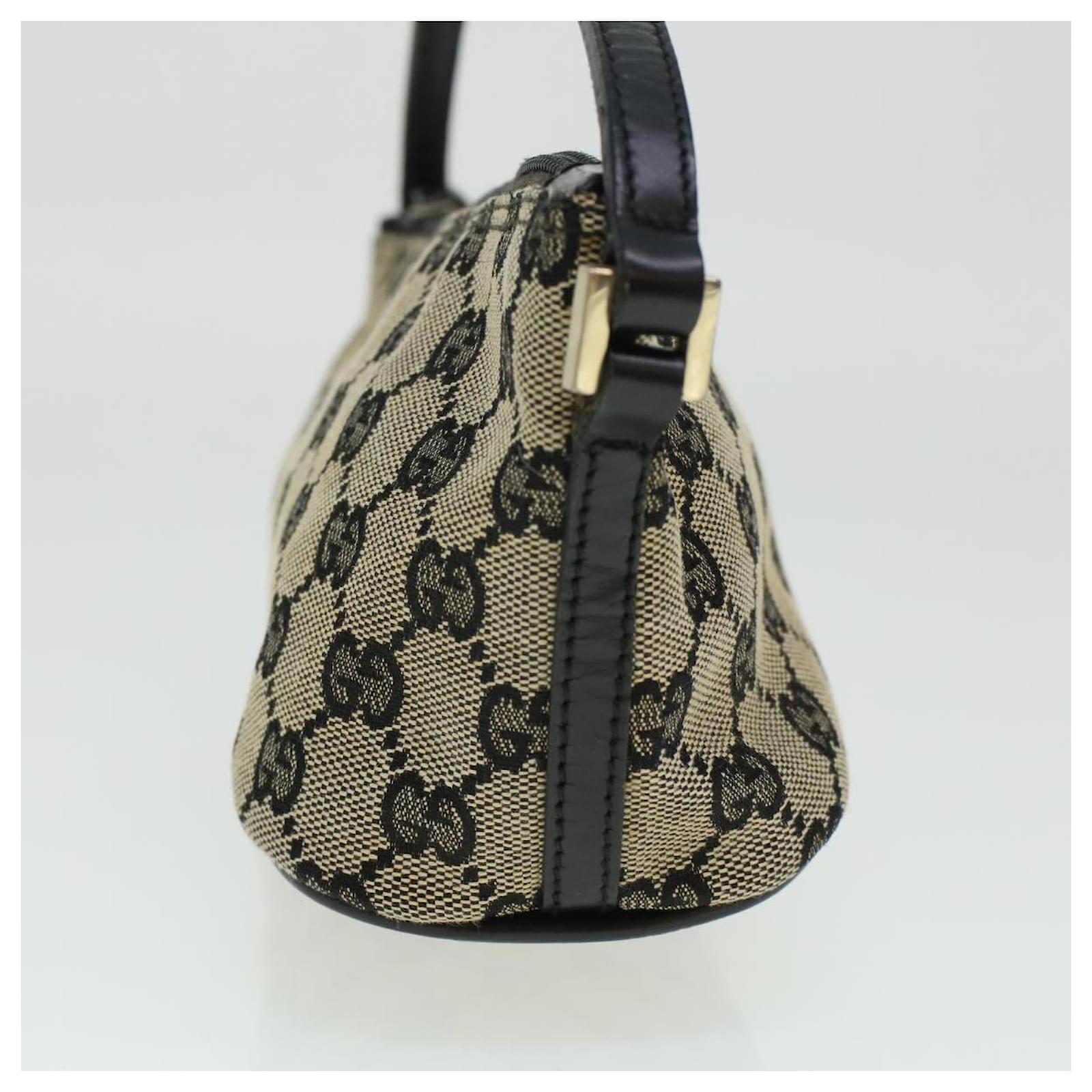 GUCCI GG Canvas Accessory Pouch Navy 039.1103 3903 auth