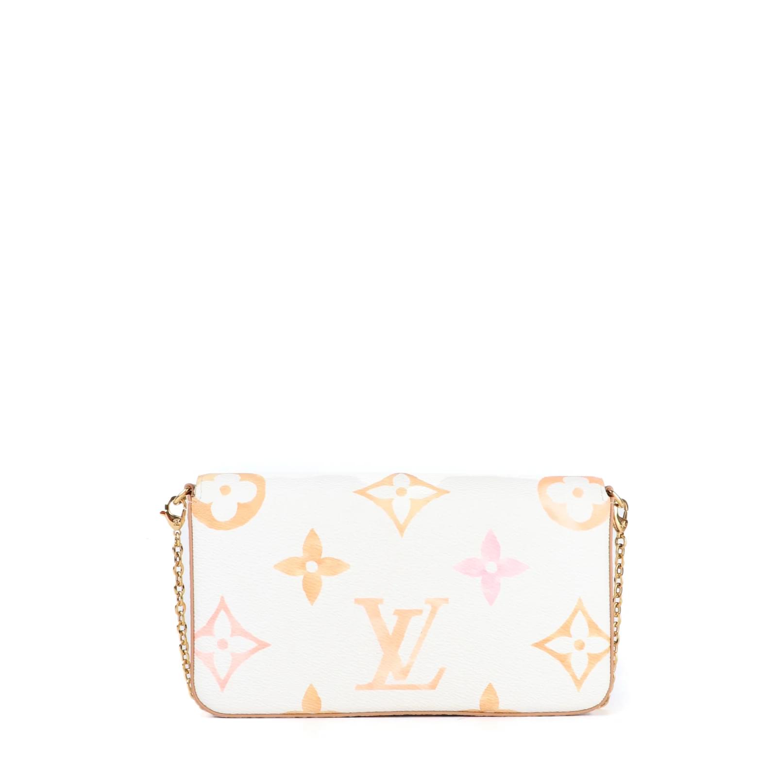 Louis Vuitton Pochette Felicie by the Pool Cream Leather ref