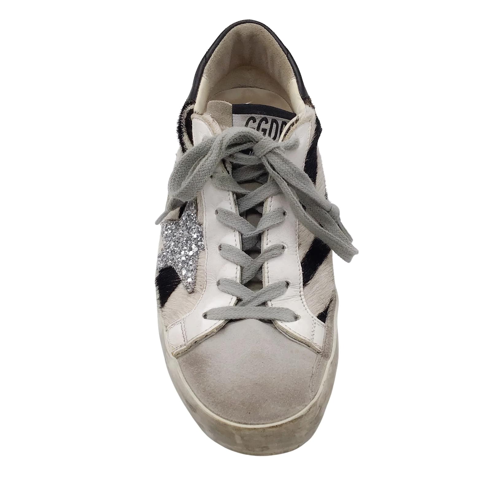 Golden Goose Deluxe Brand GGDB White / Black / Silver