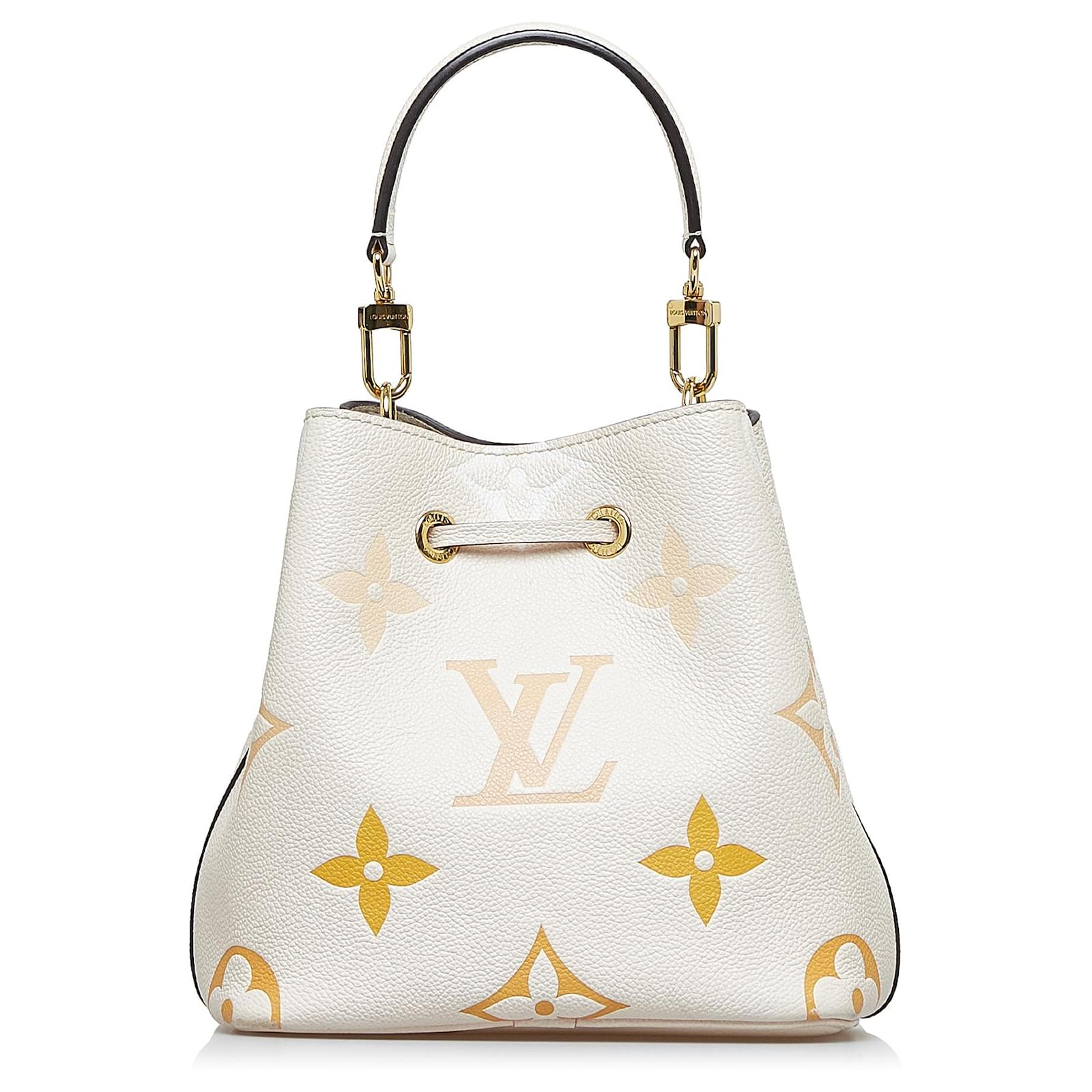 Néonoé Louis Vuitton Brown Monogram Empreinte Giant By The Pool NeoNoe BB  Beige Leather Pony-style calfskin ref.962170 - Joli Closet