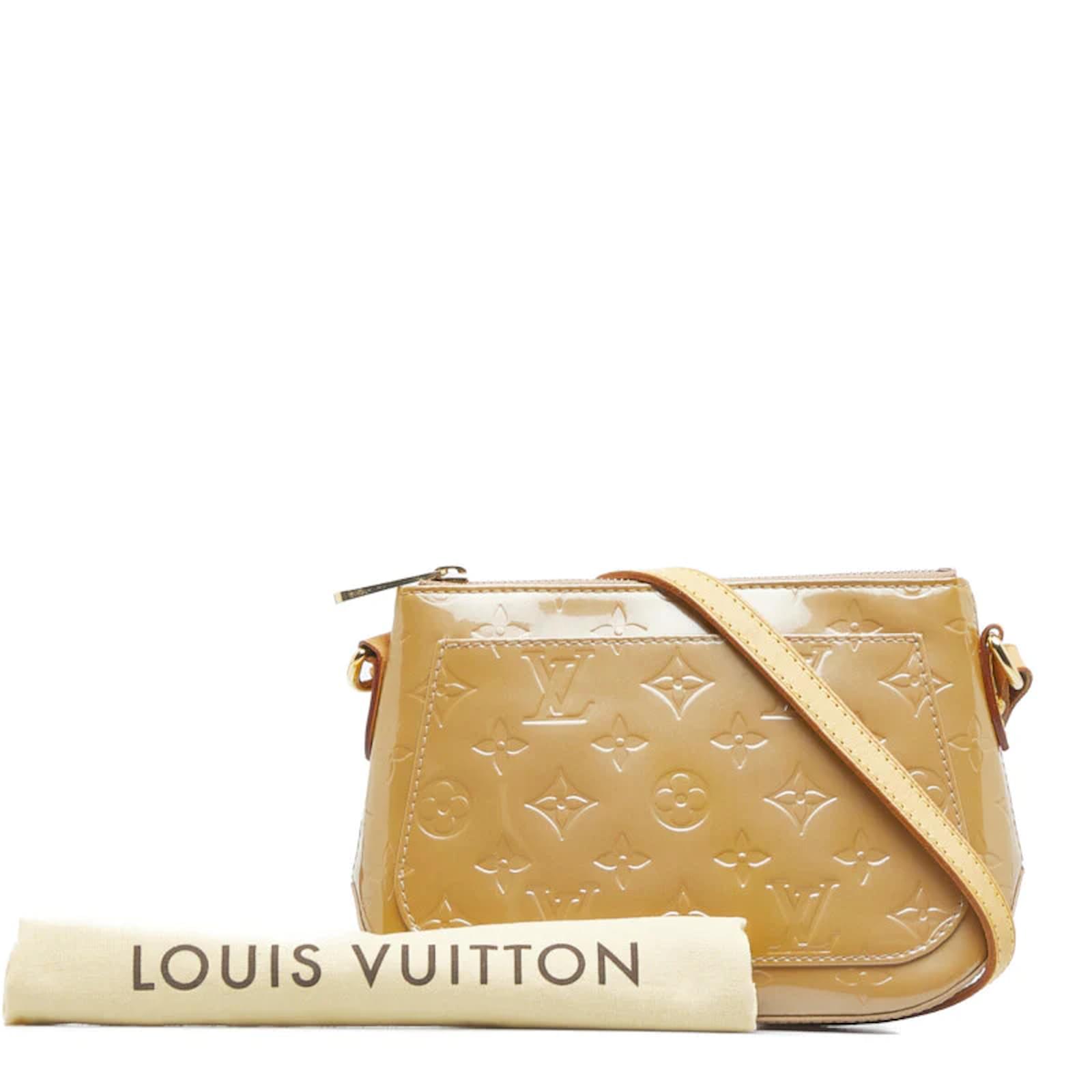 Louis Vuitton Monogram Vernis Minna Street M91508 Beige Leather