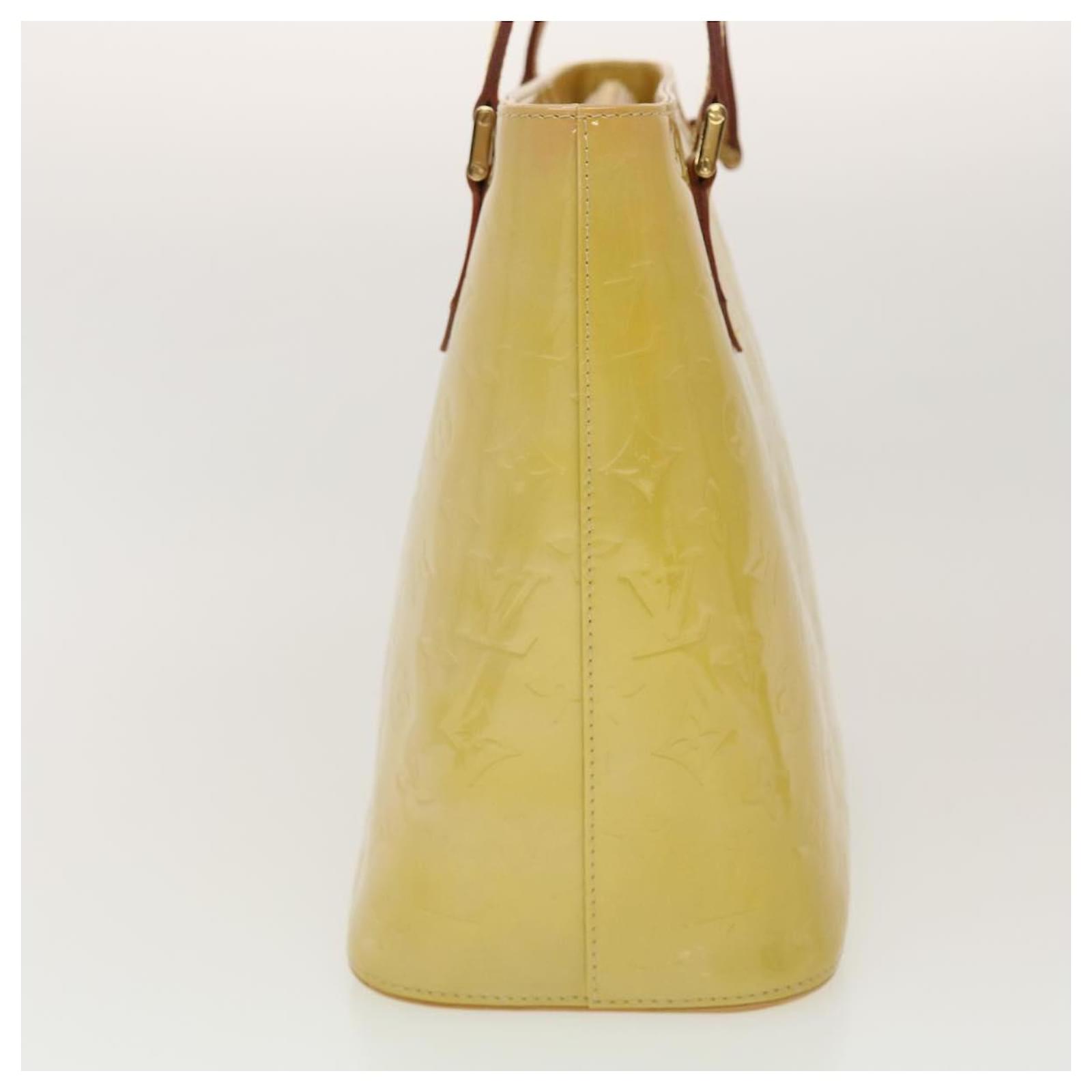 Louis Vuitton Brentwood Yellow Patent Leather Tote Bag (Pre-Owned)