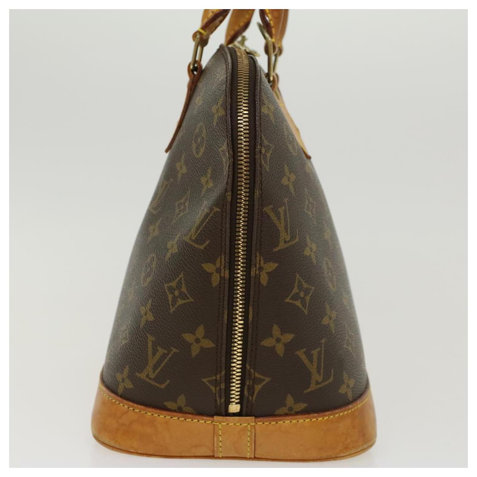 Authentic Louis Vuitton Monogram Alma MM Handbag M51130