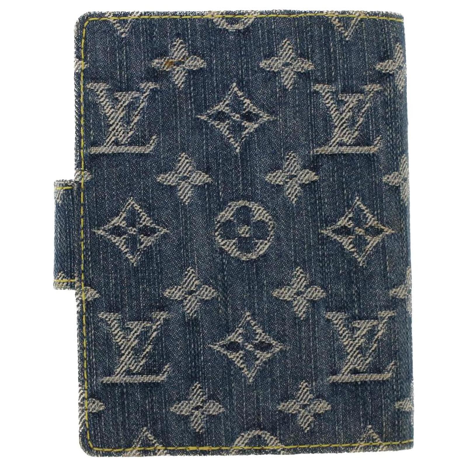 Louis Vuitton Monogram Blue Denim Agenda Day Planner