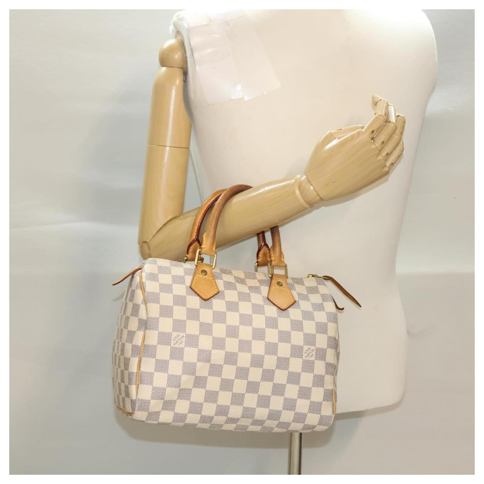 Louis Vuitton Speedy 25 White Cloth ref.963063 - Joli Closet