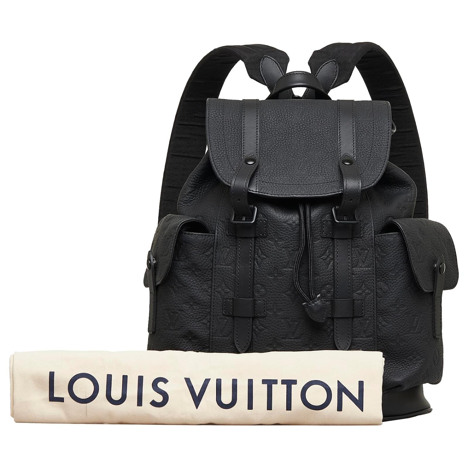 Pre-owned Louis Vuitton Christopher Monogram Empreinte Black