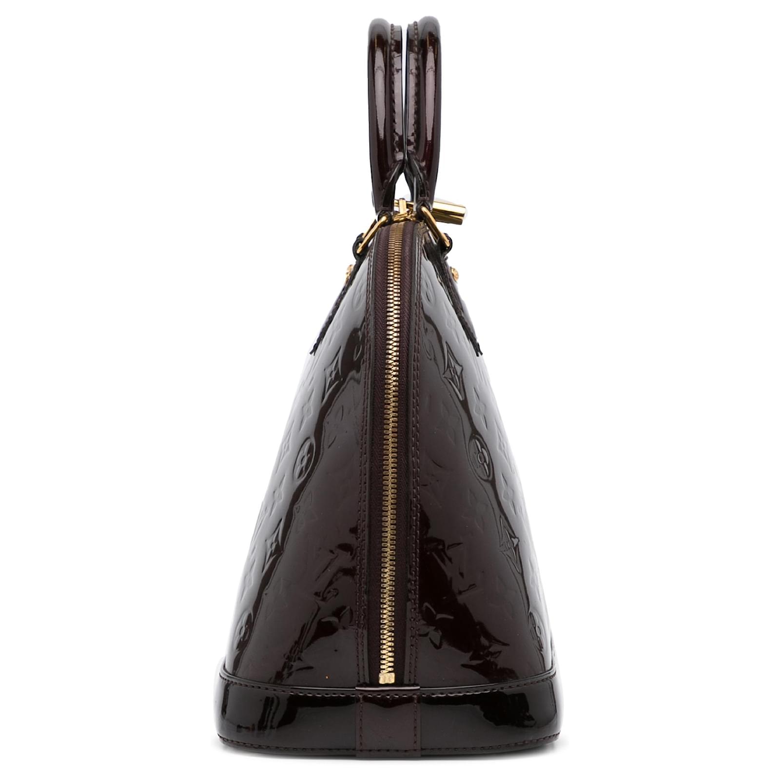 Louis Vuitton Alma Monogram Vernis PM Framboise in Patent Leather