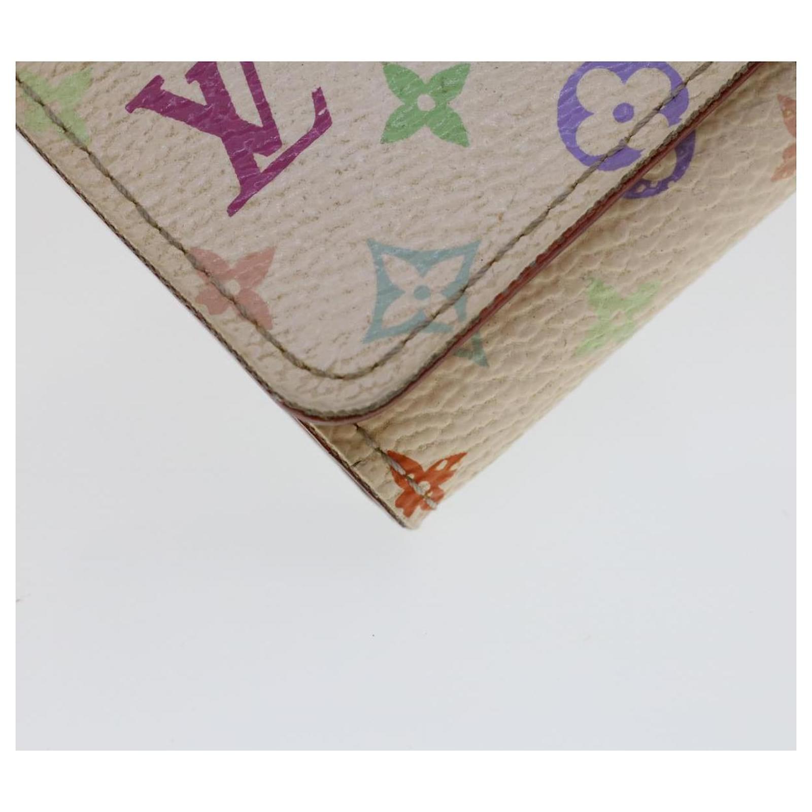 Louis Vuitton Monogram Multicolor Multi Cles 4 Key Case White M60043 Auth 40493
