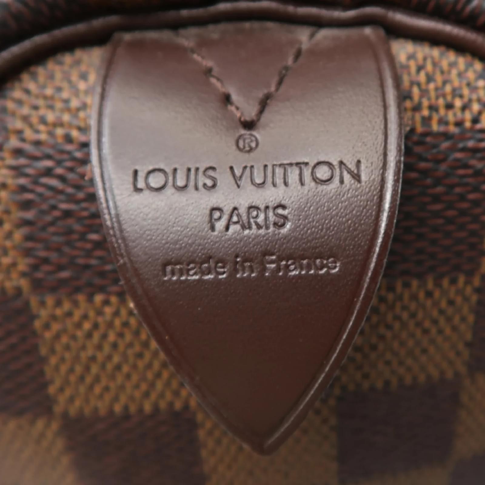 Louis Vuitton Damier Ebene Speedy 30 Brown Cloth ref.963704 - Joli Closet