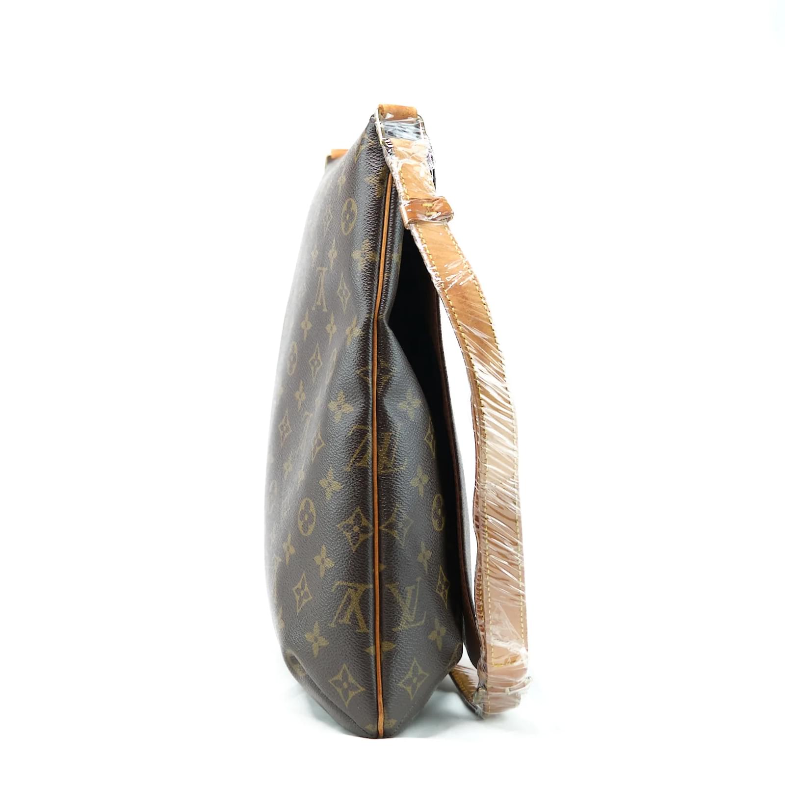 Louis Vuitton Brown Monogram Musette Salsa GM Long Strap Leather Cloth  ref.991009 - Joli Closet