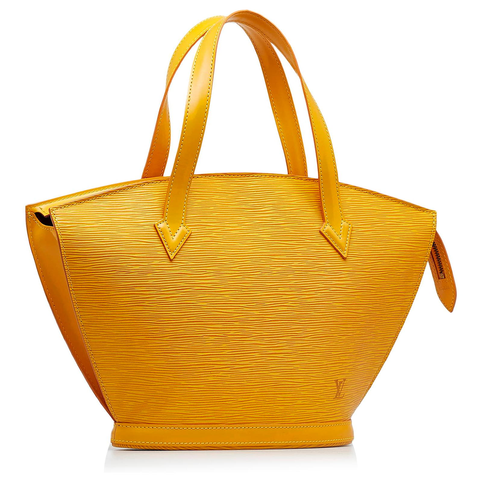 Yellow Louis Vuitton Epi Saint Jacques PM Short Strap Handbag