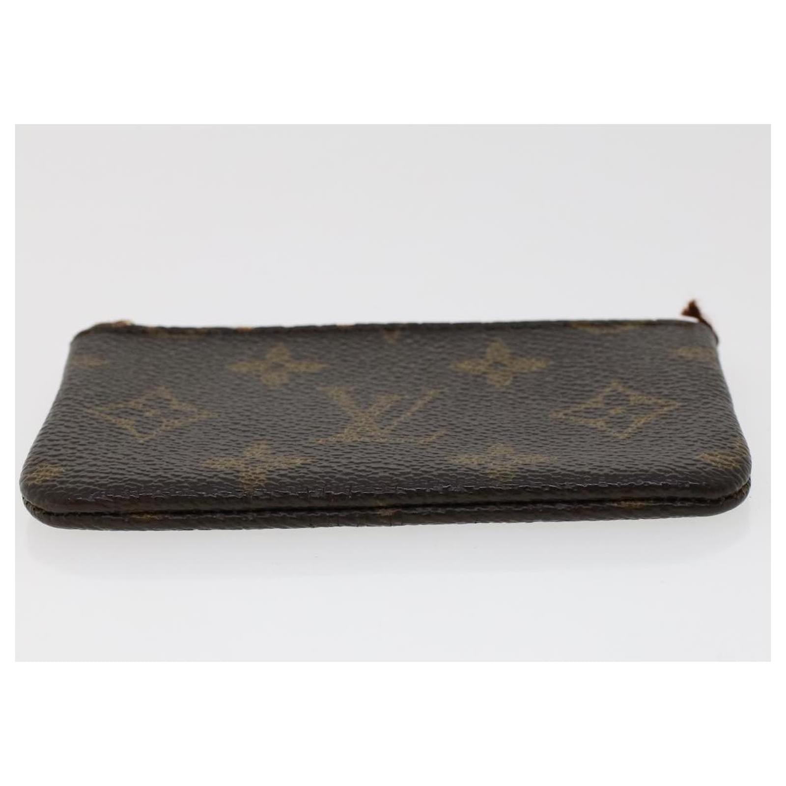 LOUIS VUITTON Monogram Pochette Cles Coin Purse M62650 LV Auth 45004 Cloth  ref.964110 - Joli Closet