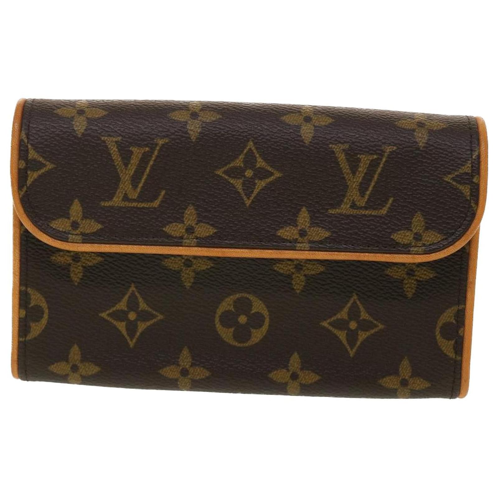 AUTH Louis Vuitton Monogram Florentine Small Belt Bag with Dustbag