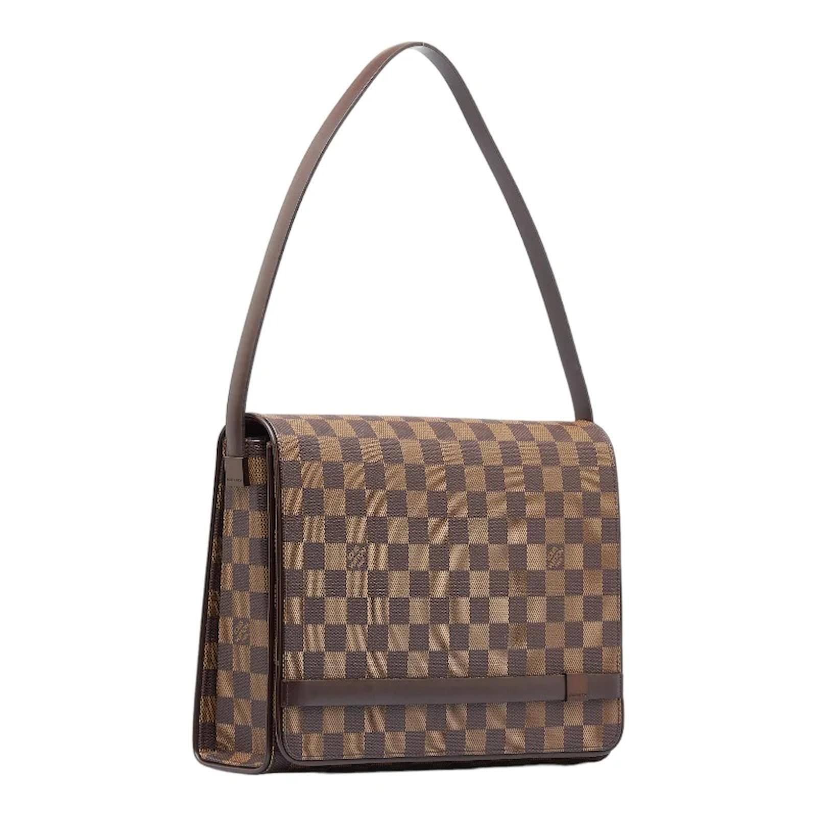 Louis Vuitton Tribeca Mini Damier Ebene Shoulder Bag Brown