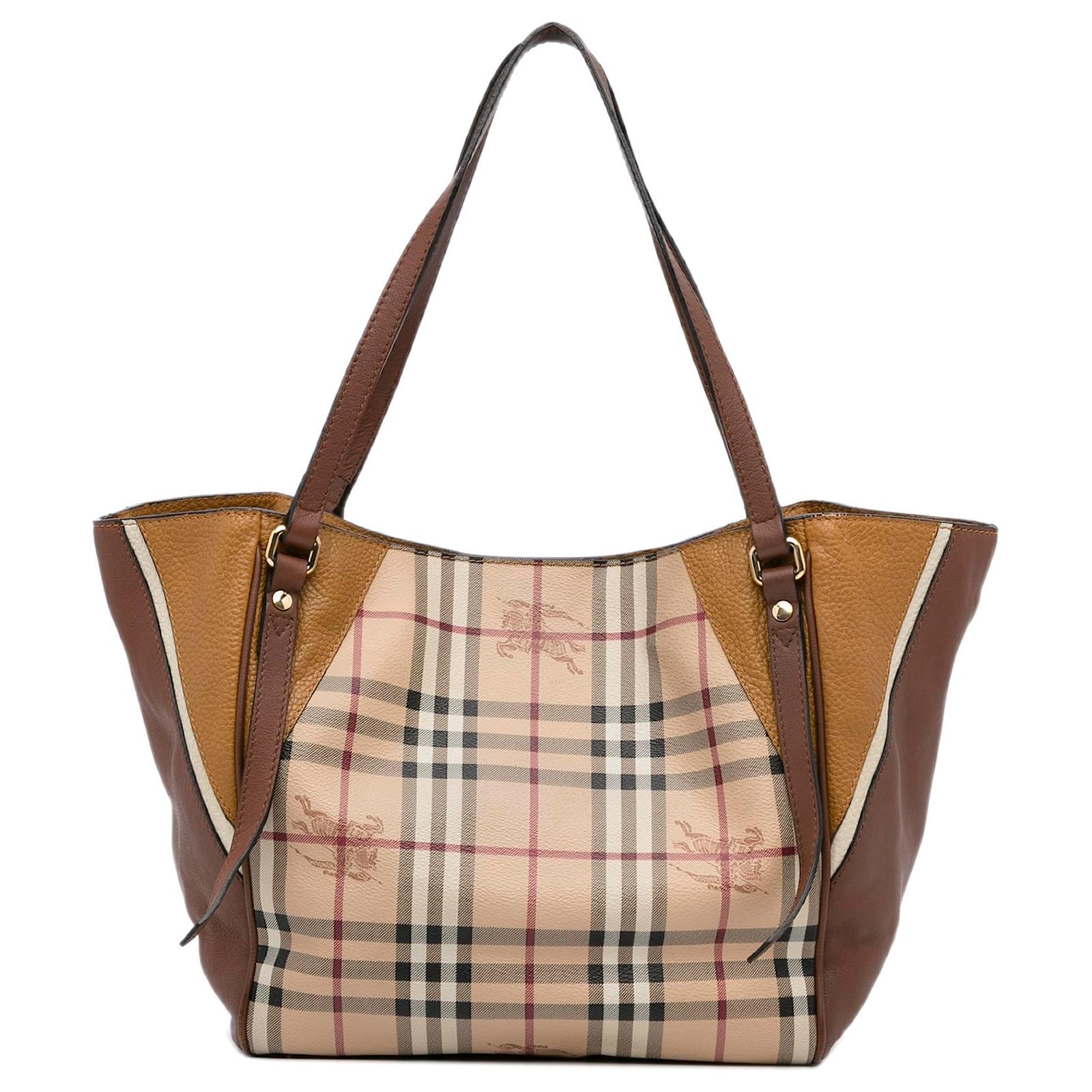 Burberry Brown Haymarket Check Canterbury Tote Multiple colors