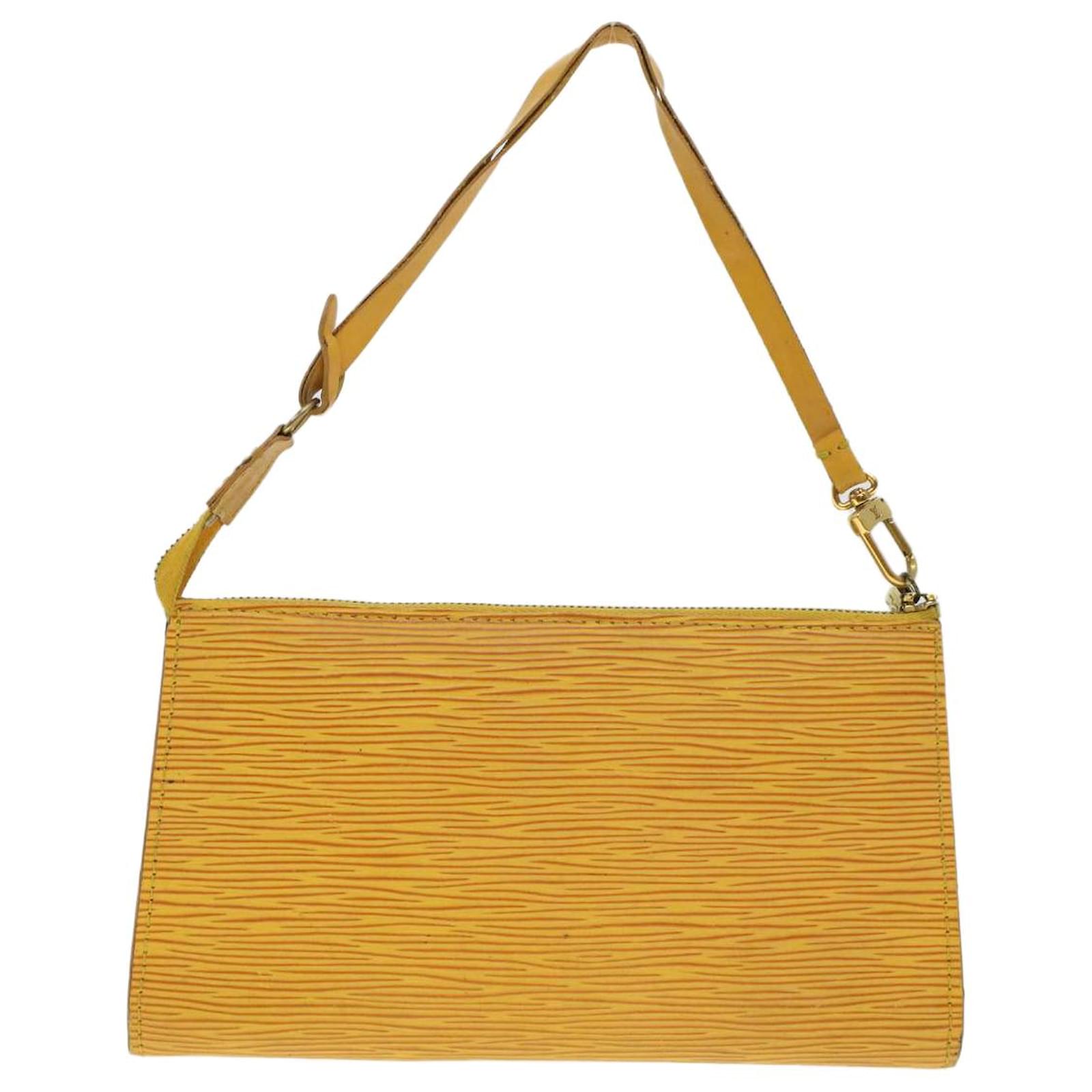 Louis Vuitton Epi Pochette Accessoires Yellow