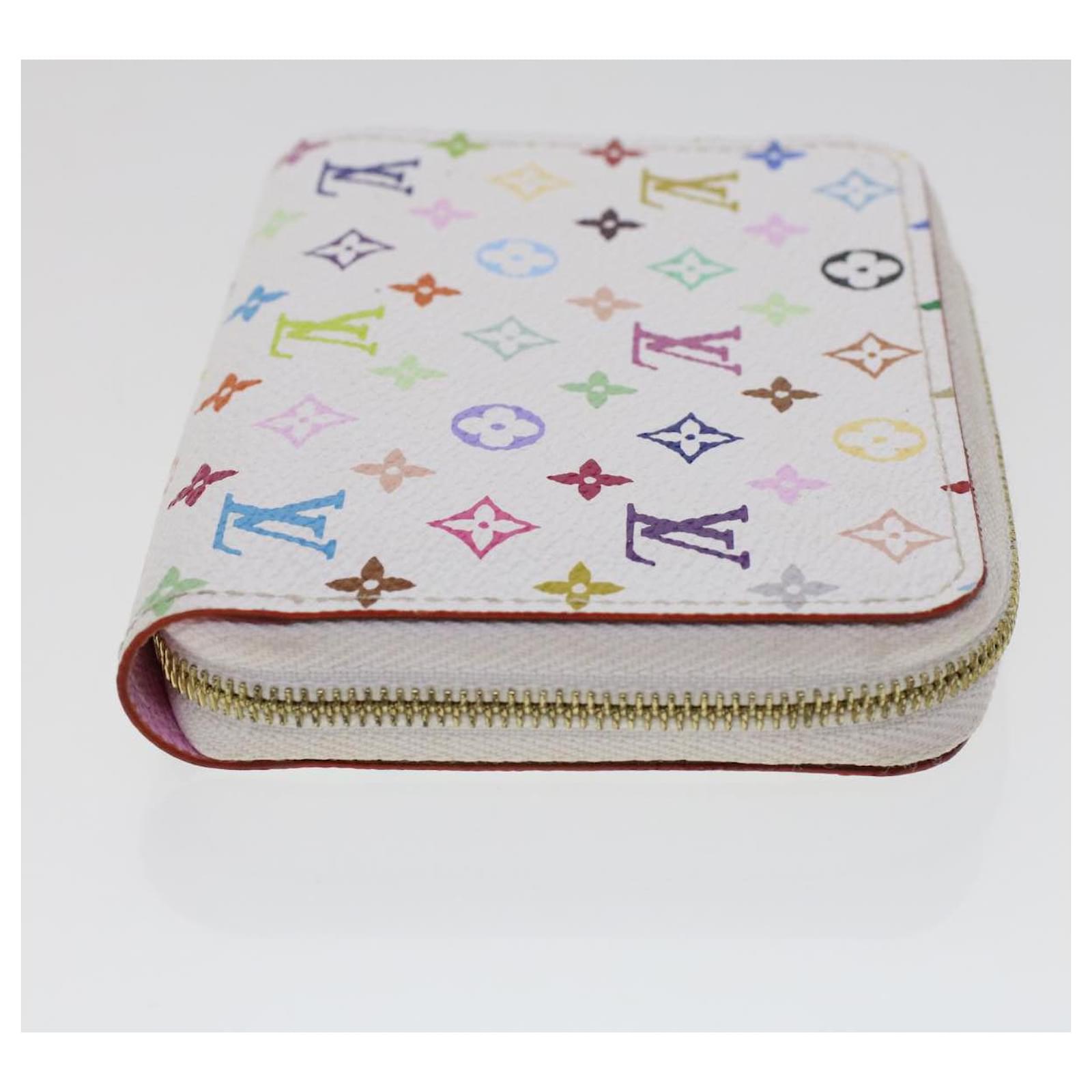 LOUIS VUITTON Monogram Multicolor Zippy Coin Purse White M66548 LV