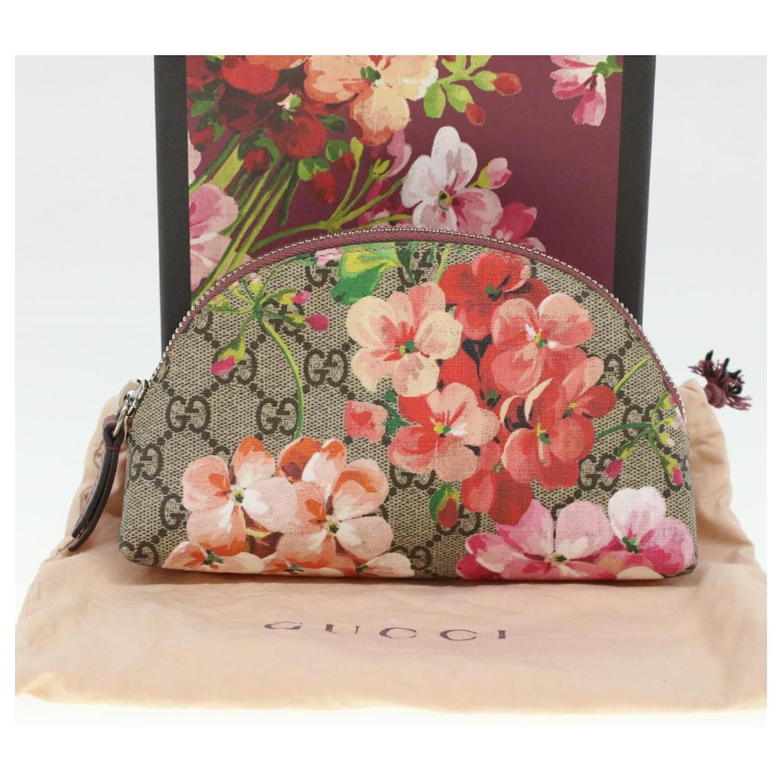 Gucci floral cosmetic online case