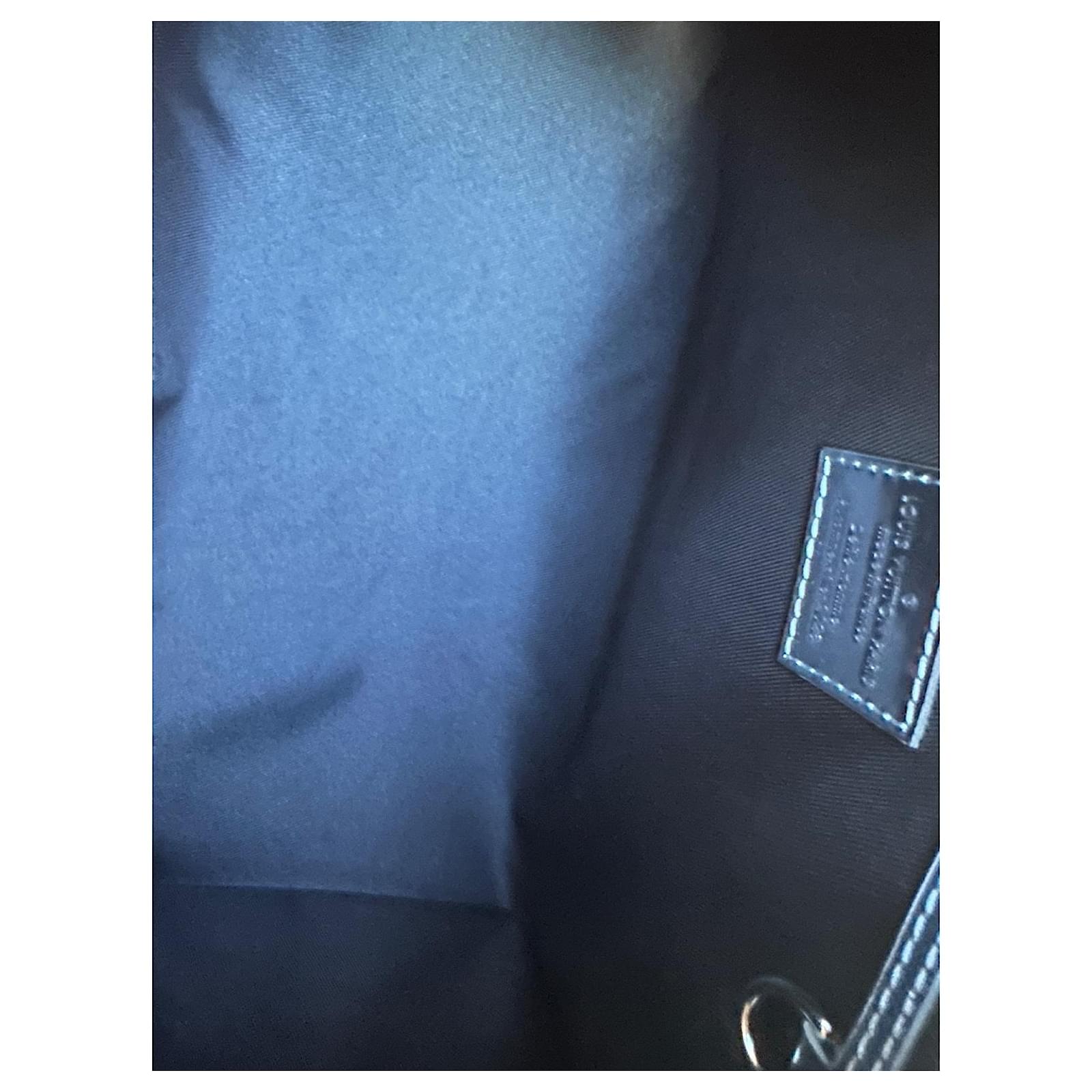 Louis Vuitton keepall 35 Nebula Brown Silvery Leather Cloth ref.965146 -  Joli Closet