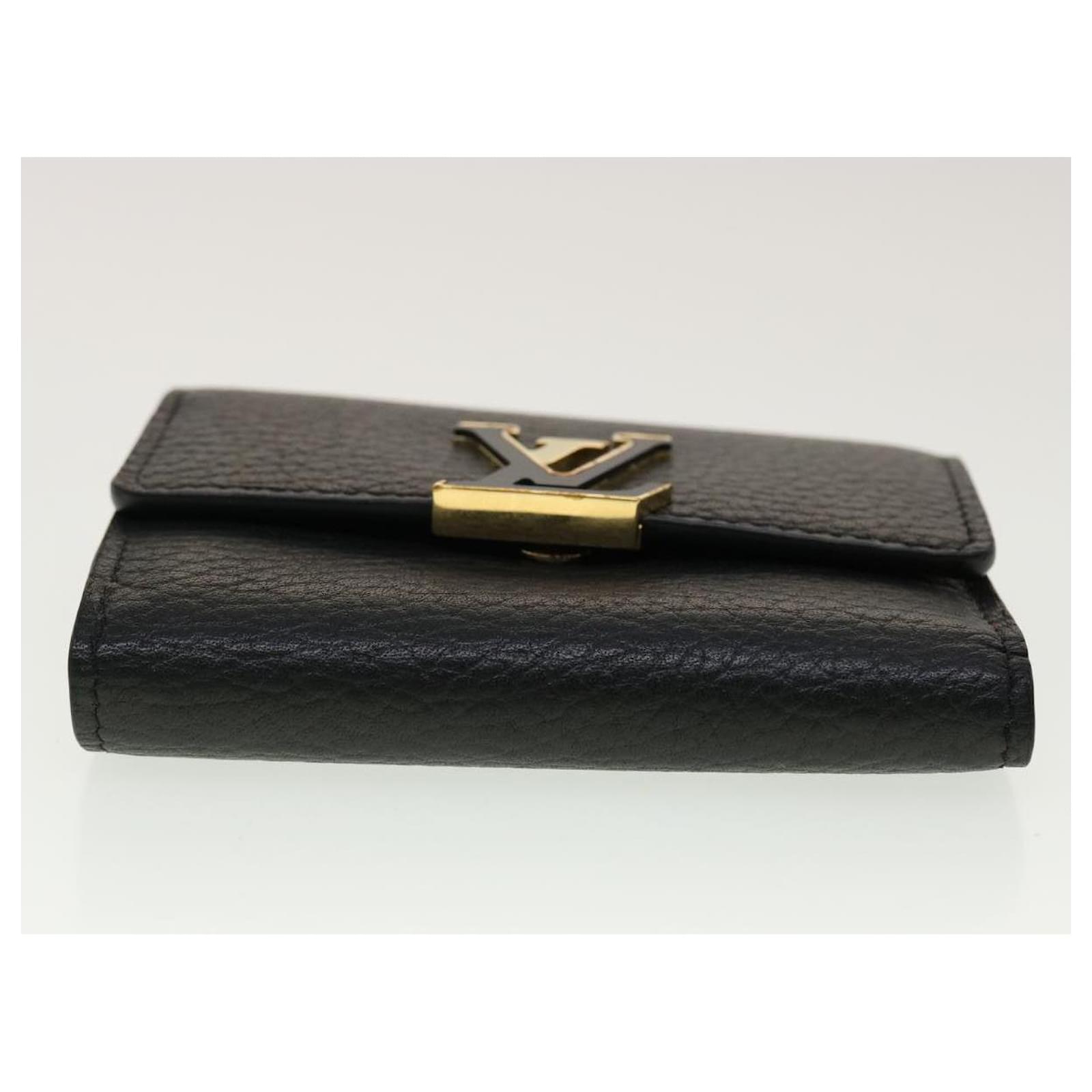 Louis Vuitton Portefeuille Capsine Xs Wallet Taurillon Black M68587