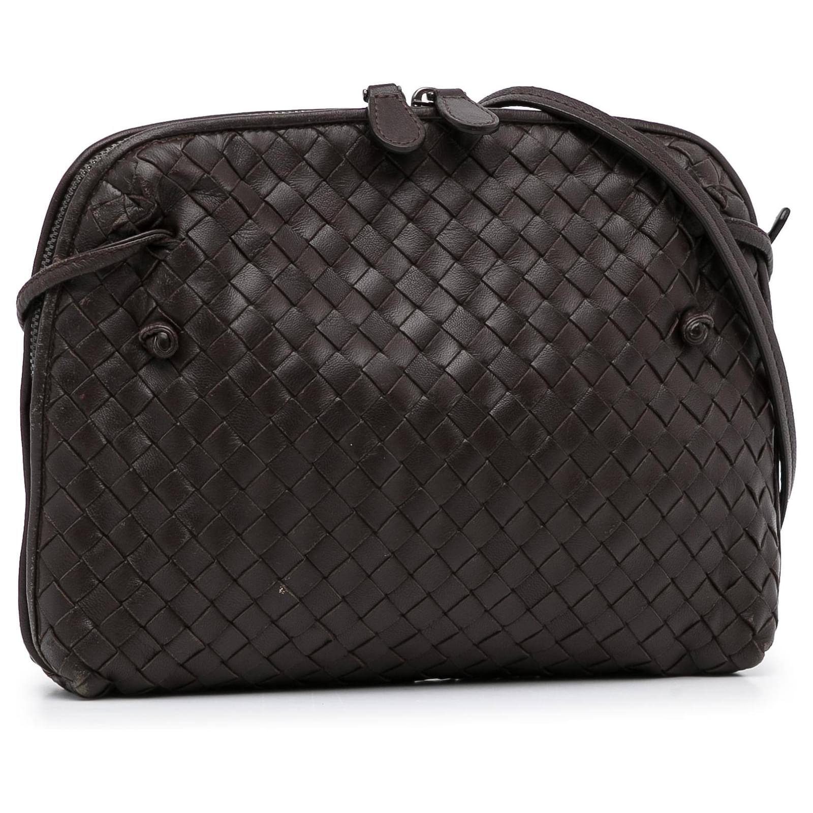 Bottega Veneta Nodini Messenger Bag, Gray