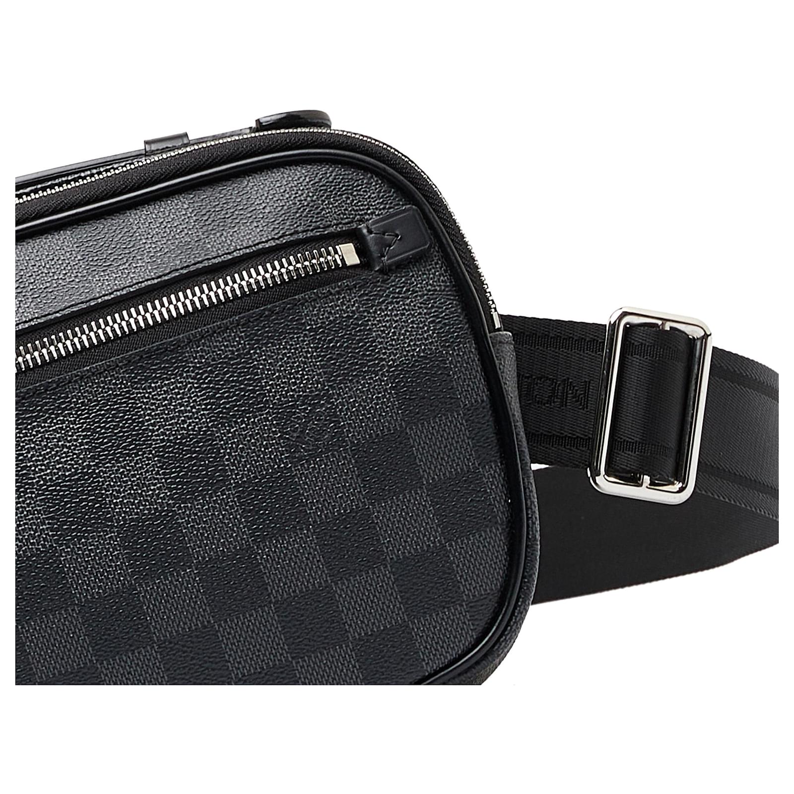 Louis Vuitton Black Damier Graphite Ambler Grey Cloth ref.965631 - Joli  Closet