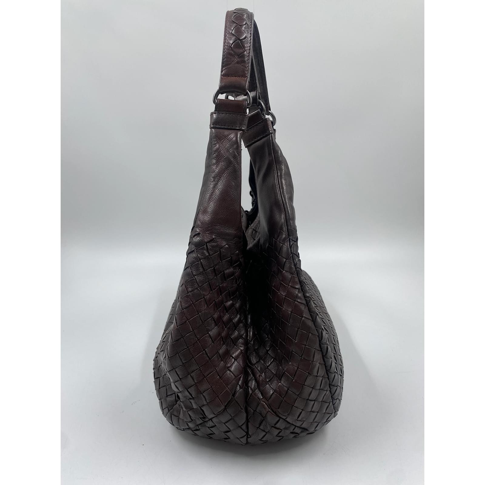 Bottega Veneta Brown Intrecciato Hobo Bag Leather ref.966036