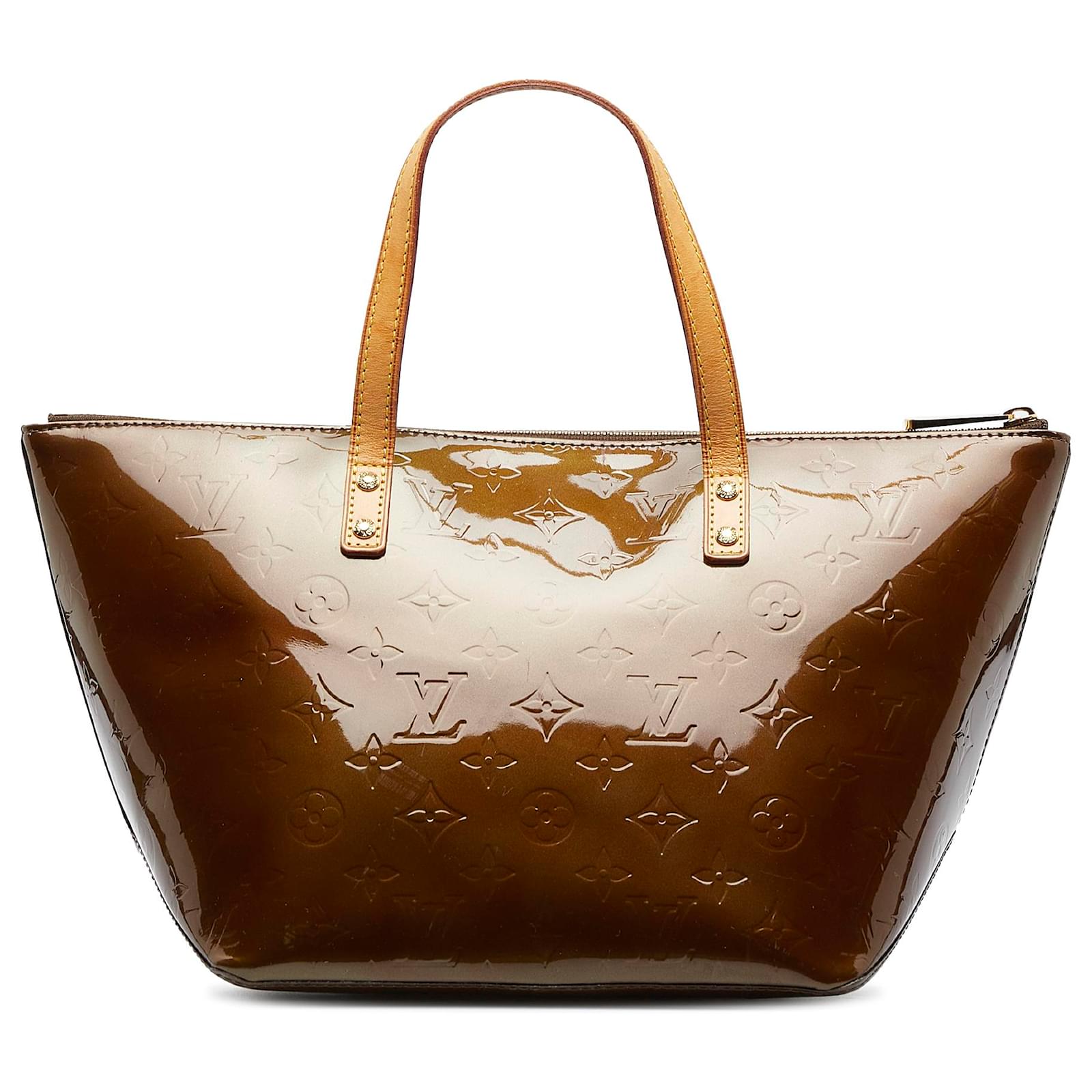 Louis Vuitton Brown Vernis Bellevue PM Leather ref.966303 - Joli
