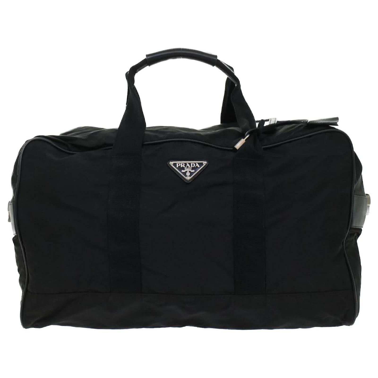 PRADA Boston Bag Nylon 2way Black Auth bs6262 ref.JC966501 (Sold
