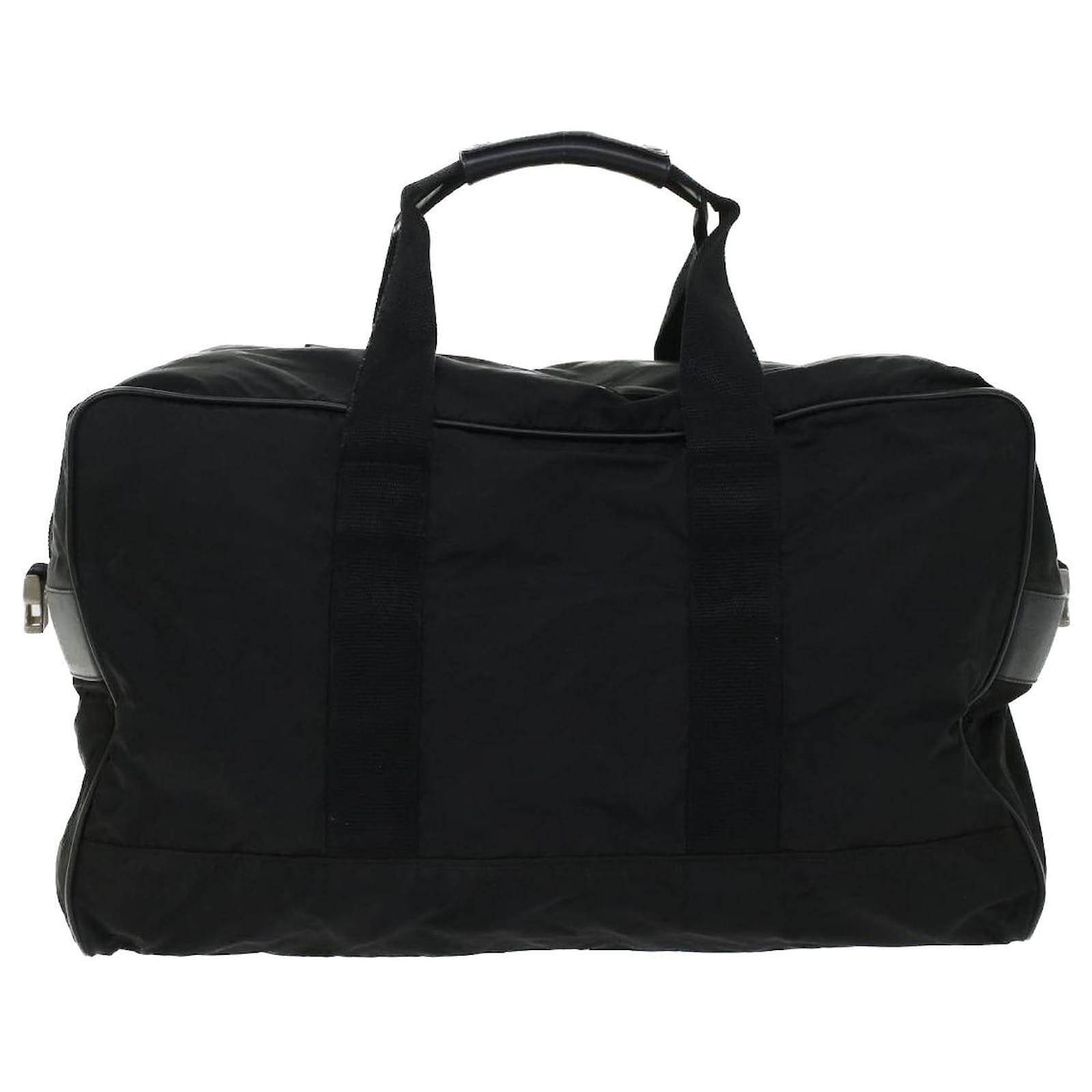 PRADA archive y2k Boston bag nylon BLACK